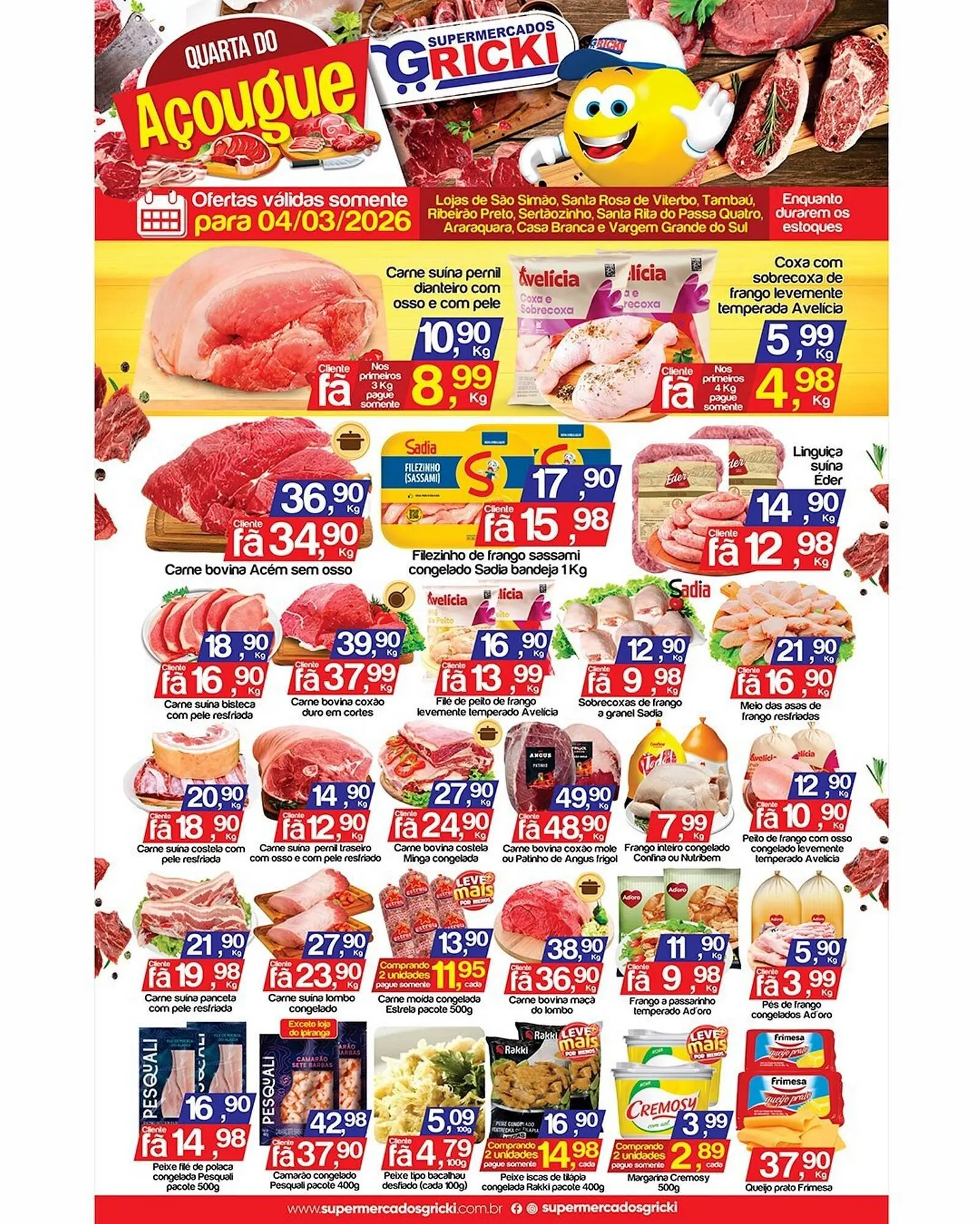 Encarte de Catálogo Supermercados Gricki 4 de março até 4 de março 2026 - Pagina 1