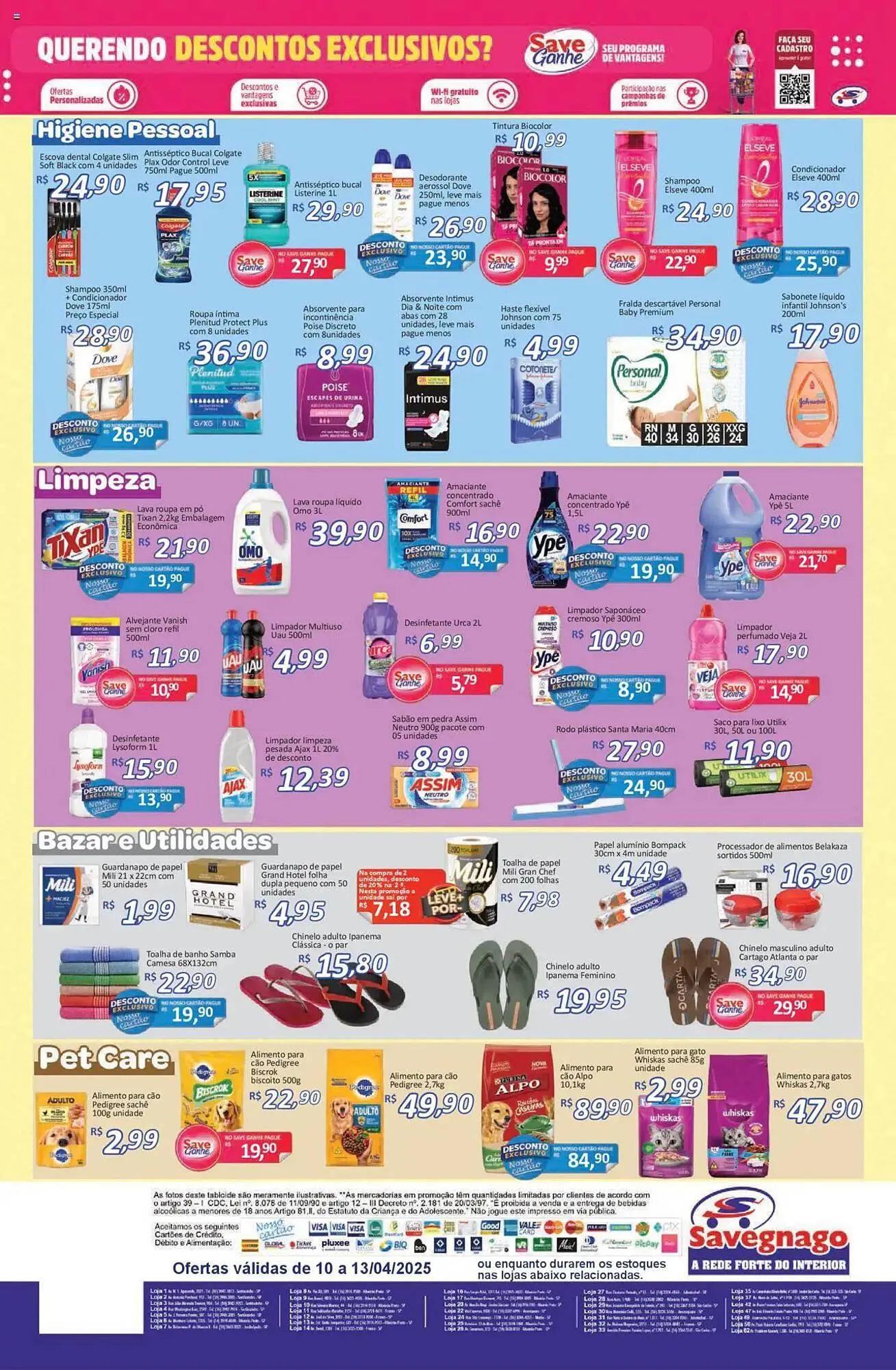Encarte de Catálogo Supermercados Savegnago 10 de abril até 13 de abril 2025 - Pagina 4