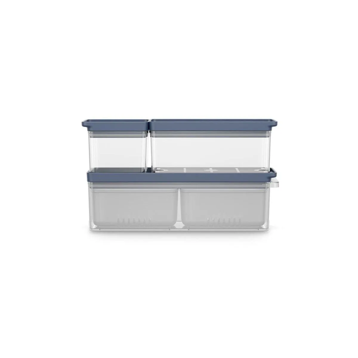 Kit Organizadores de Geladeira Electrolux Experience 3 Un Empilhável Modular com Escorredor