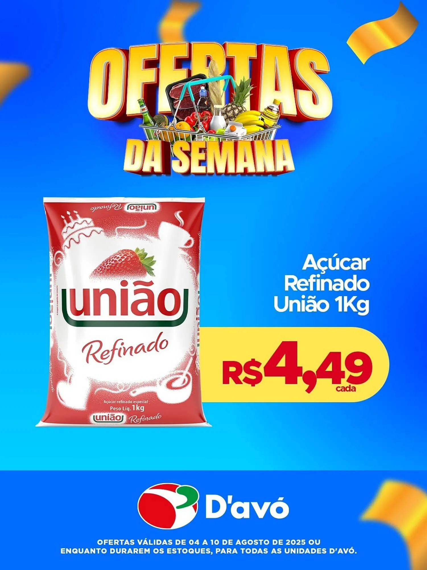 Encarte de Catálogo D'avó Supermercado 7 de agosto até 10 de agosto 2025 - Pagina 1