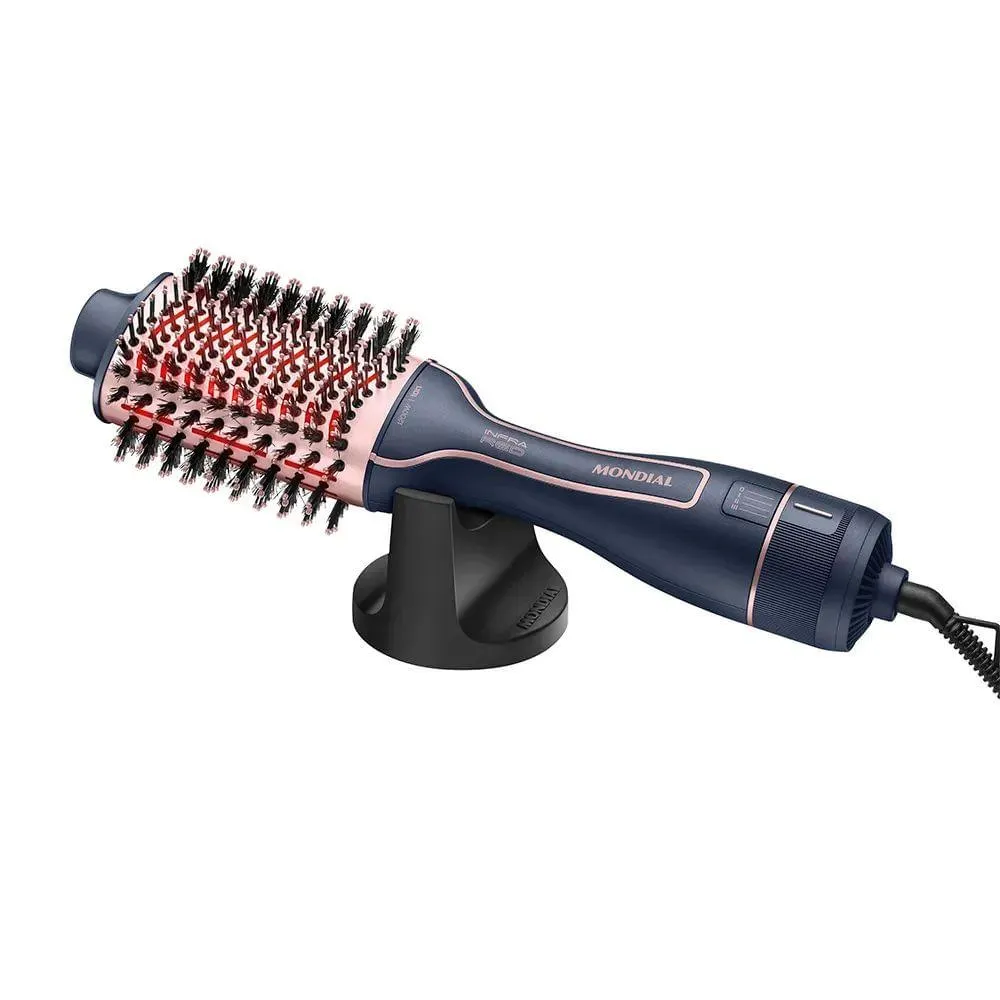 Escova Secadora Mondial ES-01-IR Infra Red Azul/Golden Rosé Bivolt