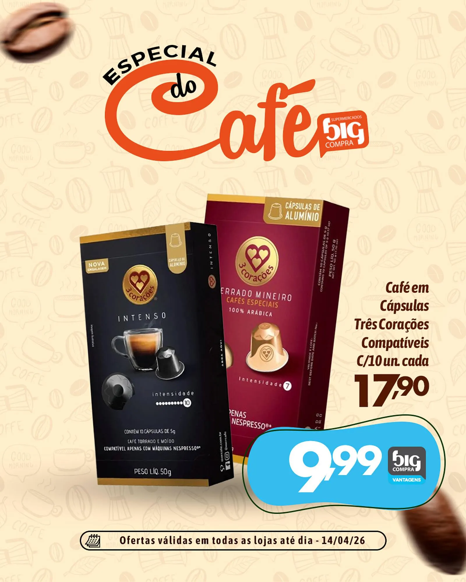 Encarte de Catálogo Supermercados Big Compra 14 de abril até 14 de abril 2026 - Pagina 1