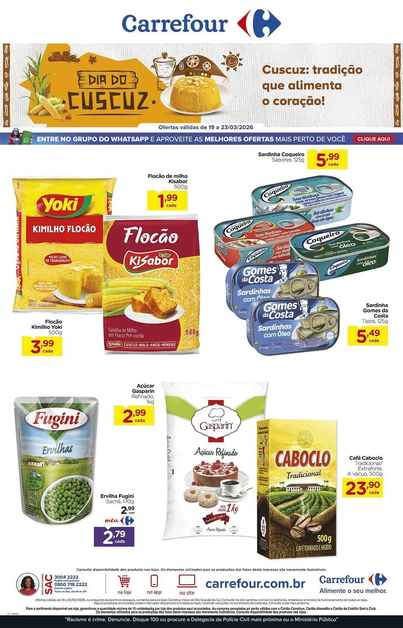 Encarte de Folheto Carrefour 19 de março até 23 de março 2026 - Pagina 1