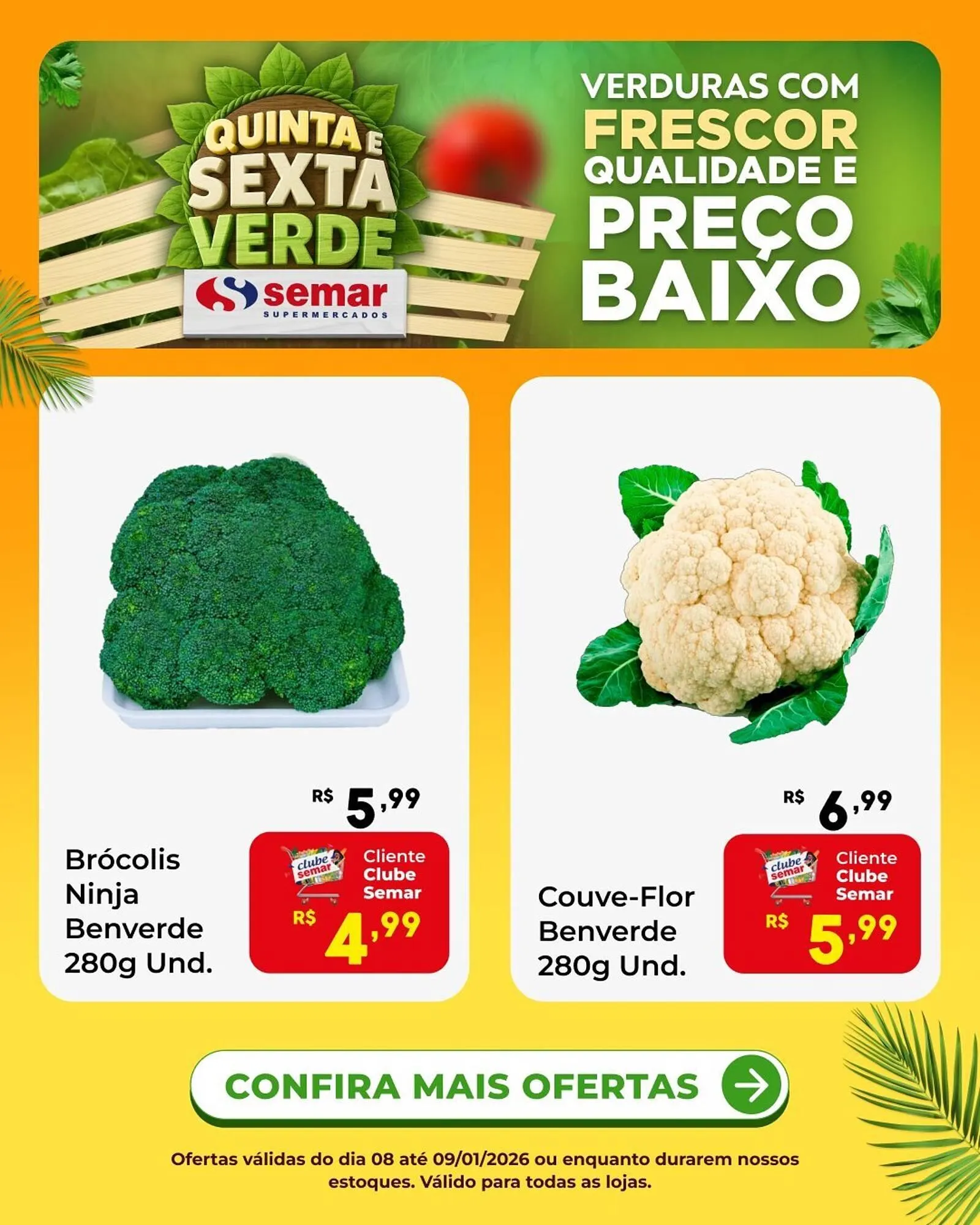 Encarte de Folheto Semar Supermercado 8 de janeiro até 9 de janeiro 2026 - Pagina 1