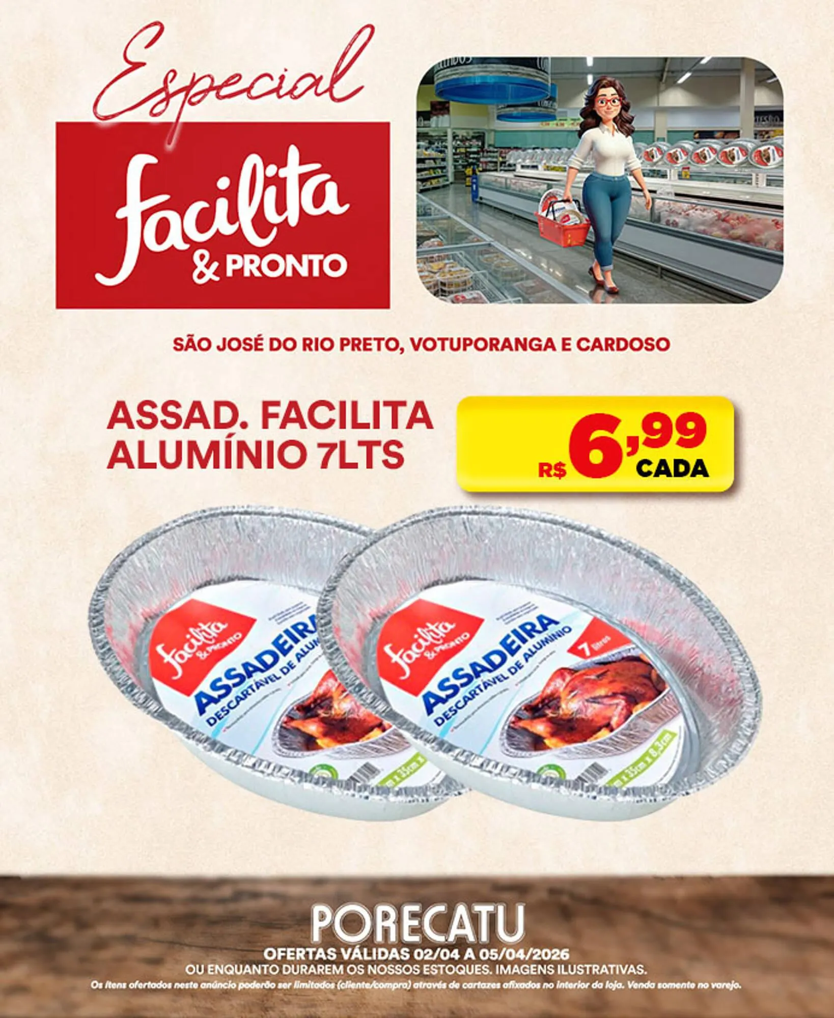 Encarte de Catálogo Supermercado Porecatu 2 de abril até 5 de abril 2026 - Pagina 1