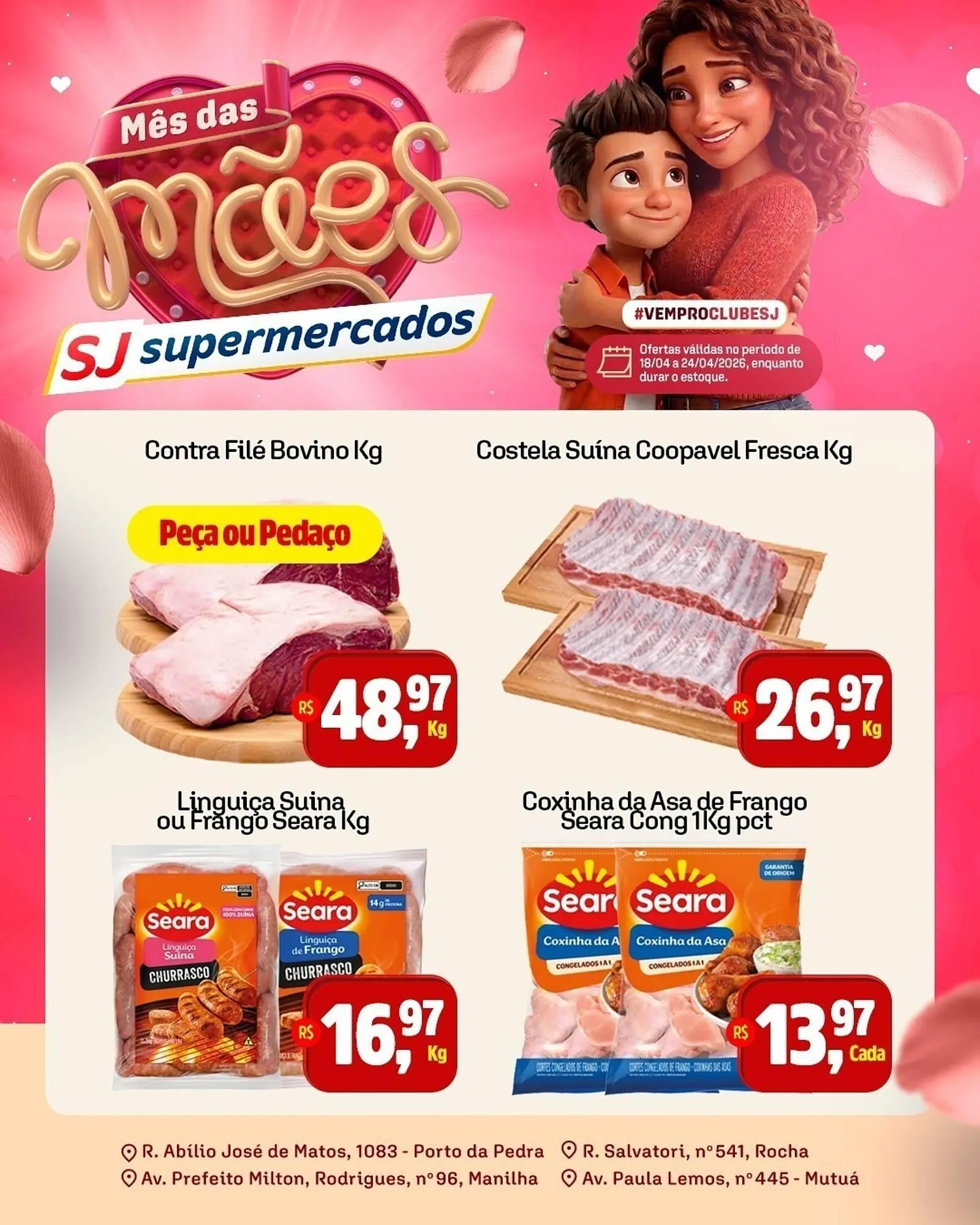 Encarte de Encarte Sj Supermercados 18 de abril até 24 de abril 2026 - Pagina 1