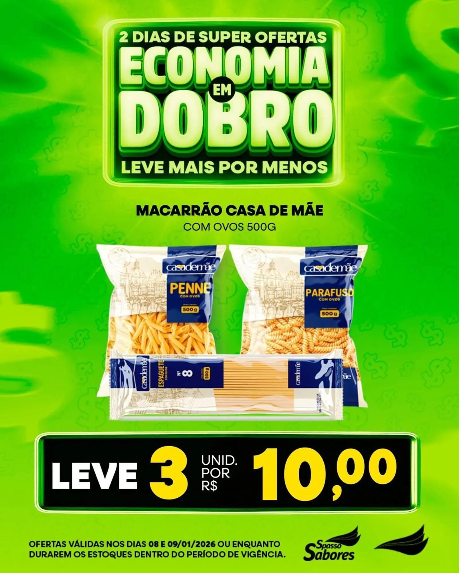 Encarte de Folheto Spasso Sabores 8 de janeiro até 9 de janeiro 2026 - Pagina 8