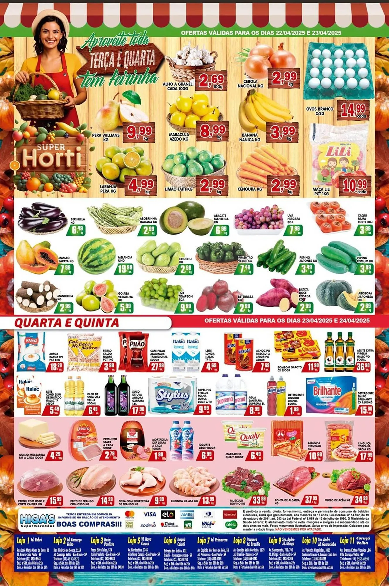 Encarte de Catálogo Higa's Supermercado 23 de abril até 29 de abril 2025 - Pagina 3
