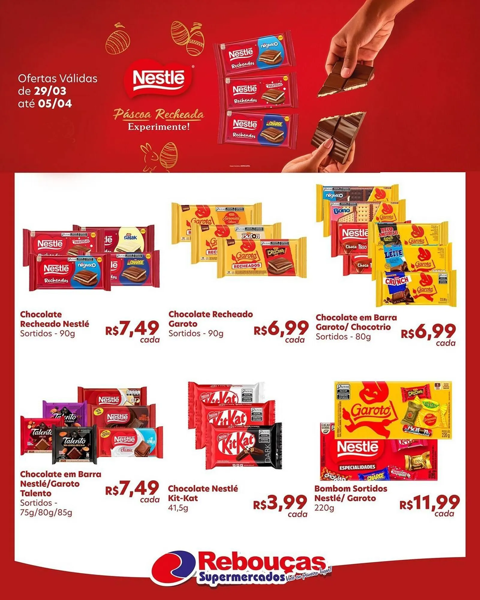 Encarte de Catálogo Rebouças Supermercados 29 de março até 5 de abril 2026 - Pagina 1