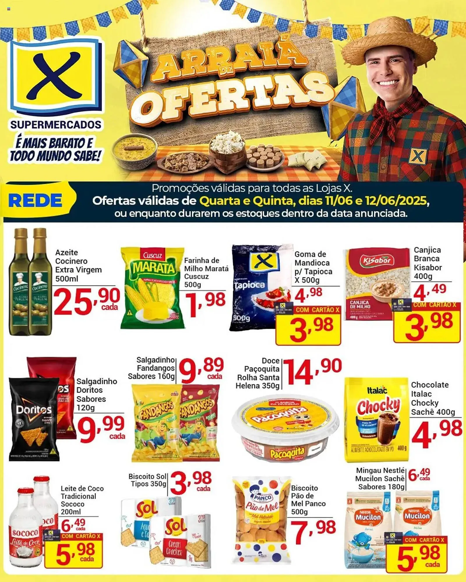 Encarte de Catálogo X Supermercados 11 de junho até 13 de junho 2025 - Pagina 3
