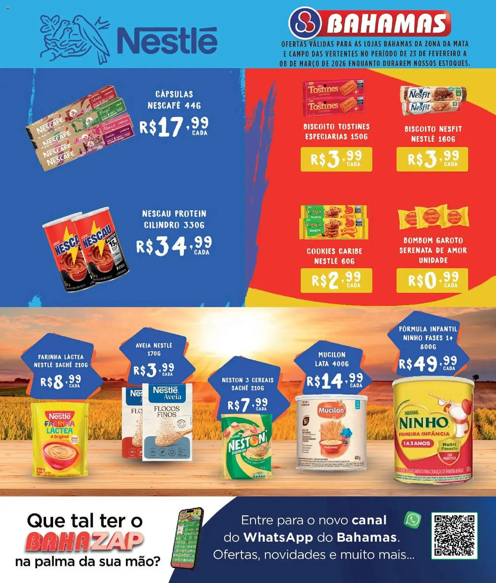 Encarte de Catálogo Bahamas Supermercados 23 de fevereiro até 8 de março 2026 - Pagina 1