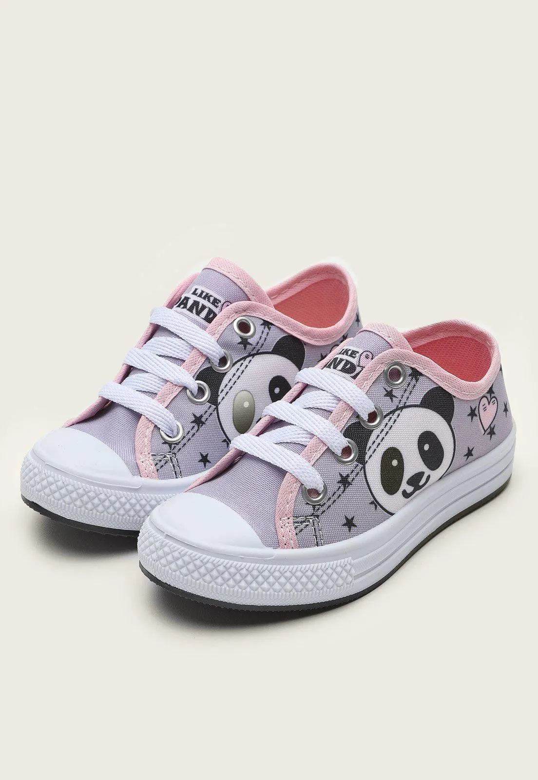 Tênis Infantil Tricae Menina Panda Roxo