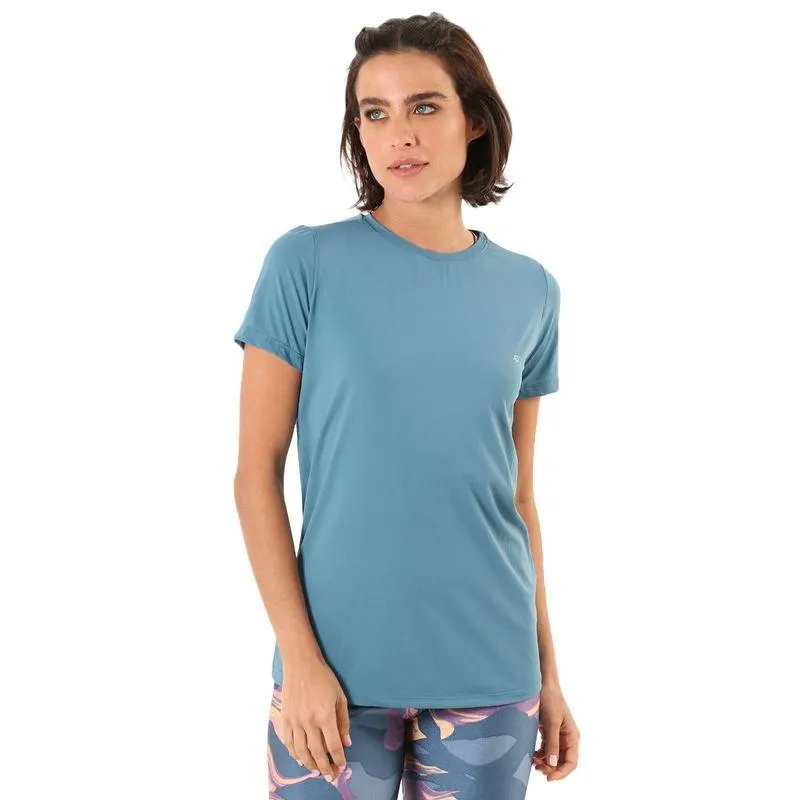 Camiseta Feminina Manga Curta UV 50+ Luna Azul