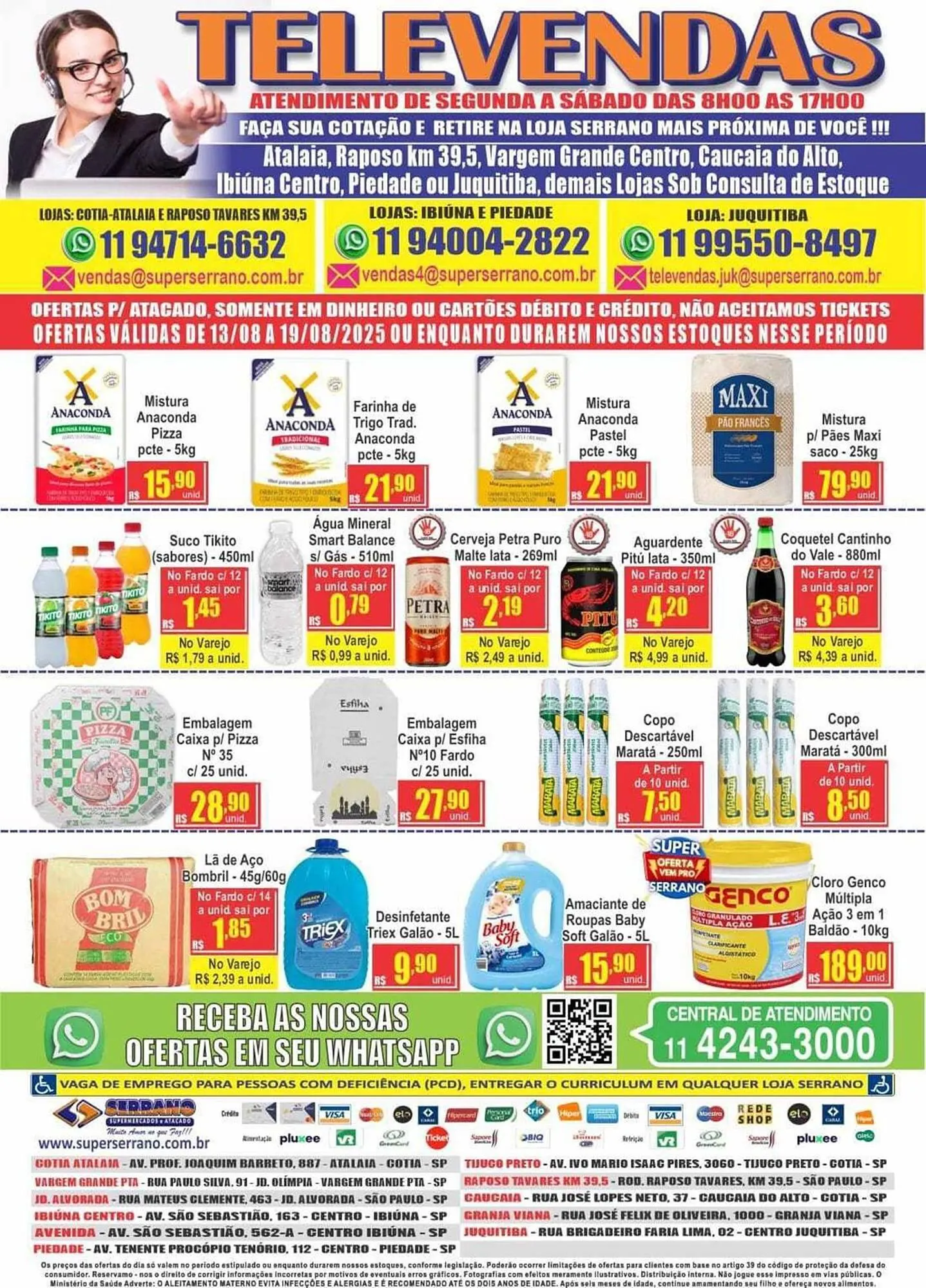 Encarte de Catálogo Serrano Supermercado 13 de agosto até 14 de agosto 2025 - Pagina 8