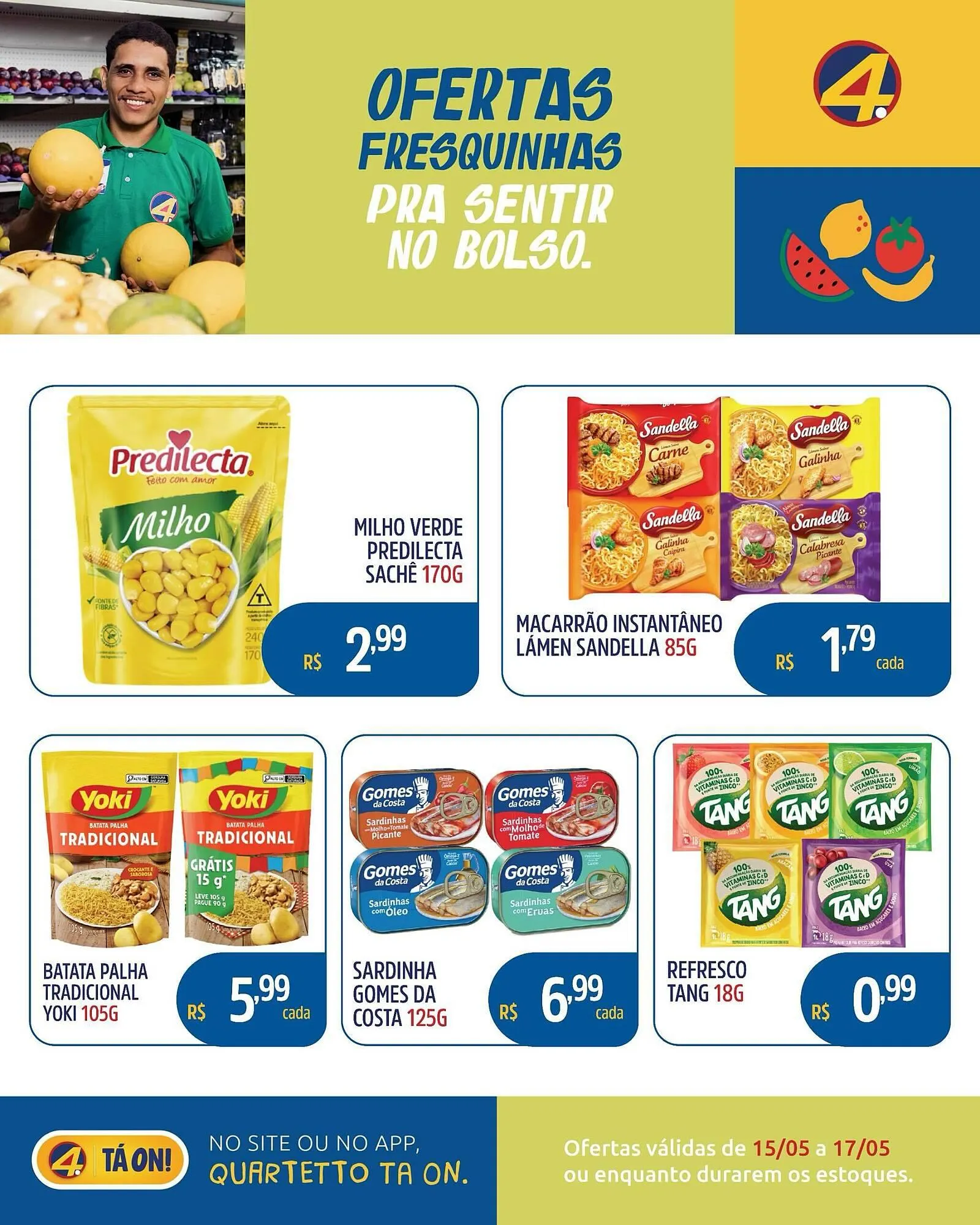 Encarte de Catálogo Quartetto Supermercados 15 de maio até 17 de maio 2026 - Pagina 10