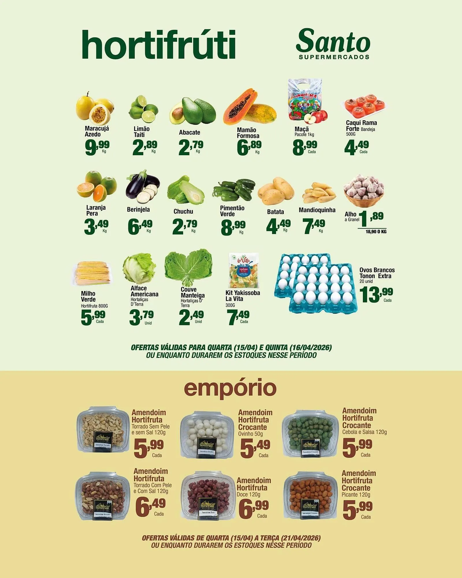 Encarte de Catálogo Santo Supermercados 15 de abril até 19 de abril 2026 - Pagina 3