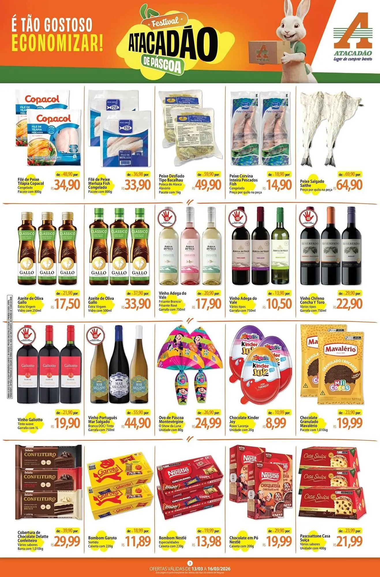 Encarte de Folheto Atacadão 13 de março até 16 de março 2026 - Pagina 3