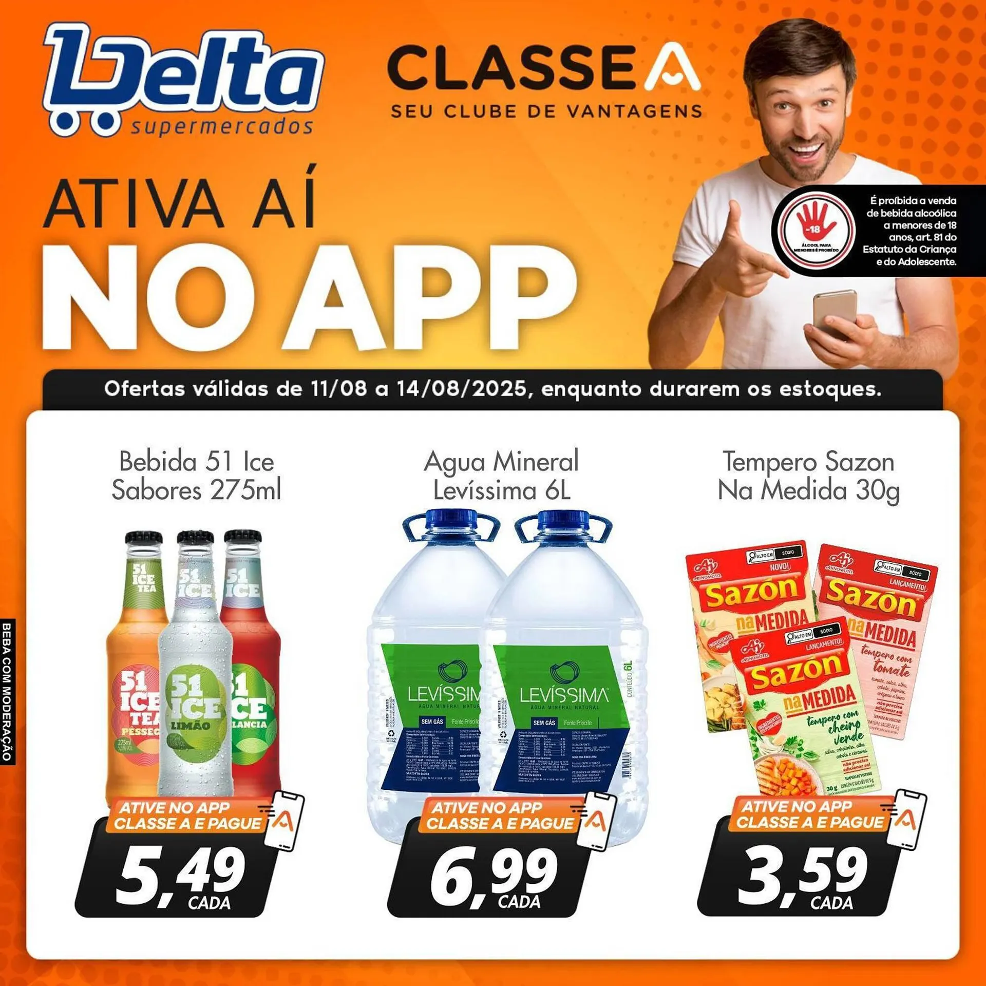 Encarte de Catálogo Delta Supermercados 11 de agosto até 14 de agosto 2025 - Pagina 2