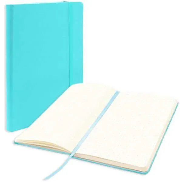 Caderno anotações 13x21cm pontil. 80fls c.dura az pastel Spiral PT 1 UN