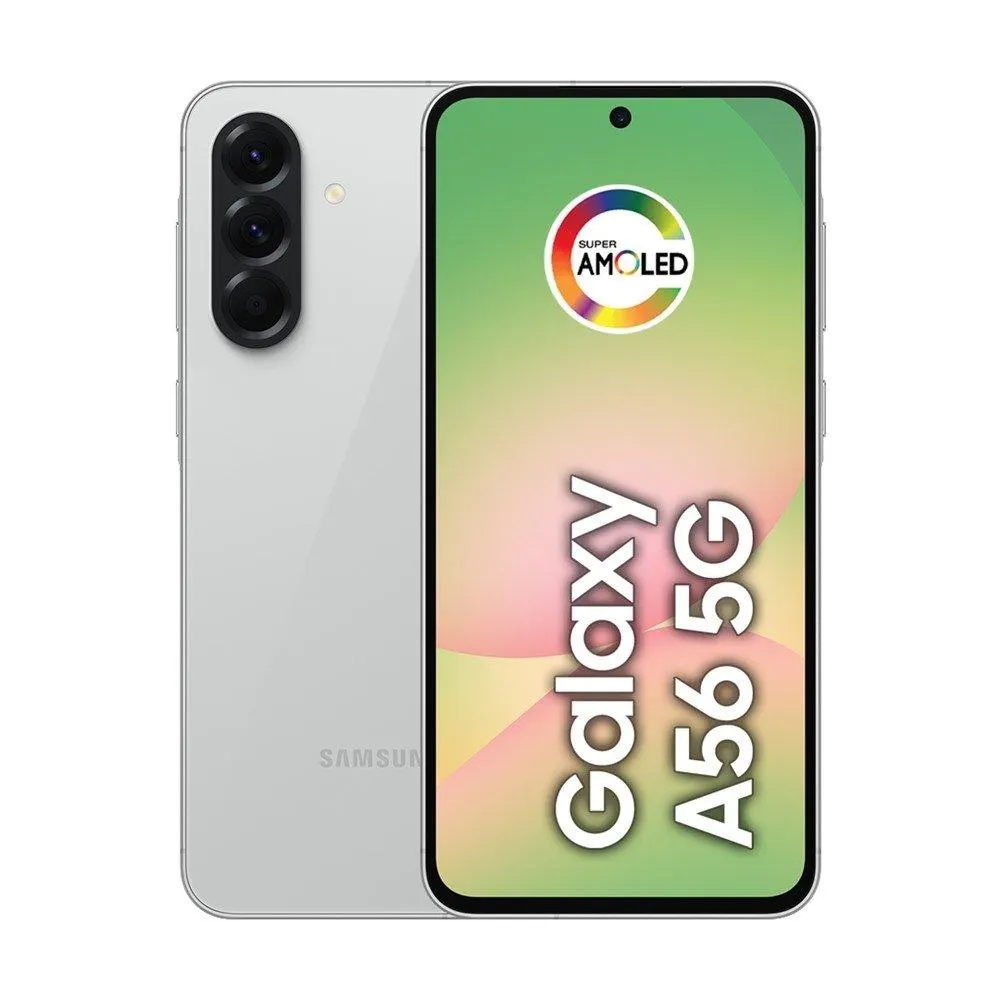 Smartphone Samsung Galaxy A56 5G Android Tela 6.7" 128GB Câmera 50MP+12MP+5MP Octa-core 2.9GHz 2.6GHz 1.9GHz Cinza