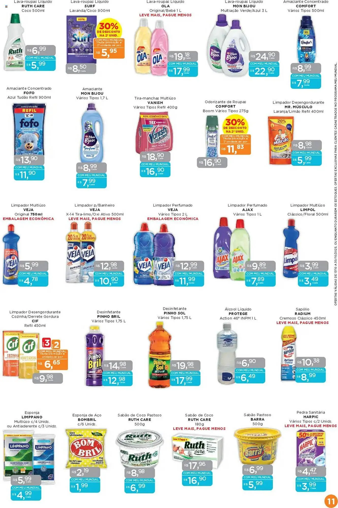Encarte de Encarte Supermercados Mundial 17 de outubro até 30 de outubro 2025 - Pagina 11