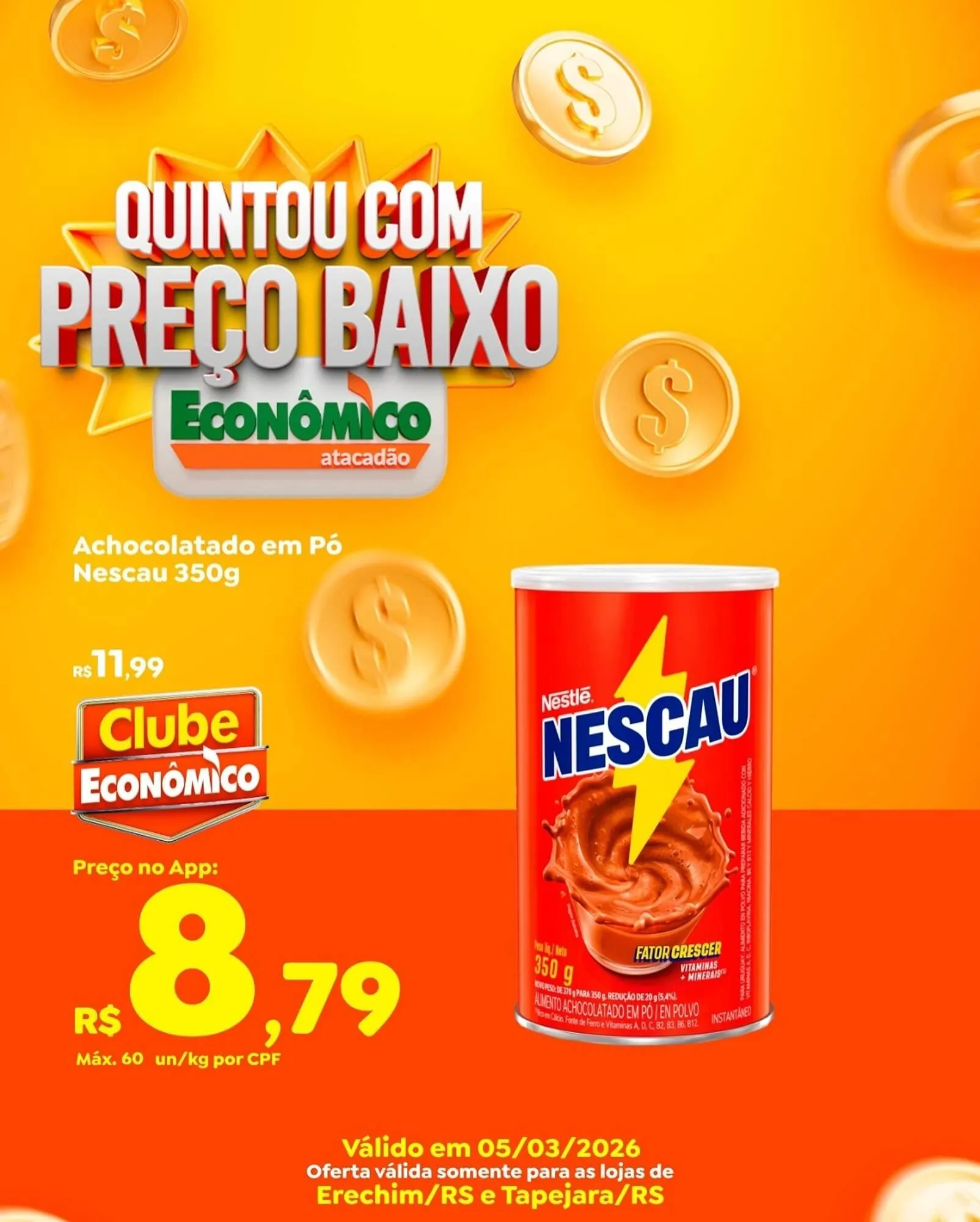 Encarte de Catálogo Econômico Atacadão 5 de março até 5 de março 2026 - Pagina 1