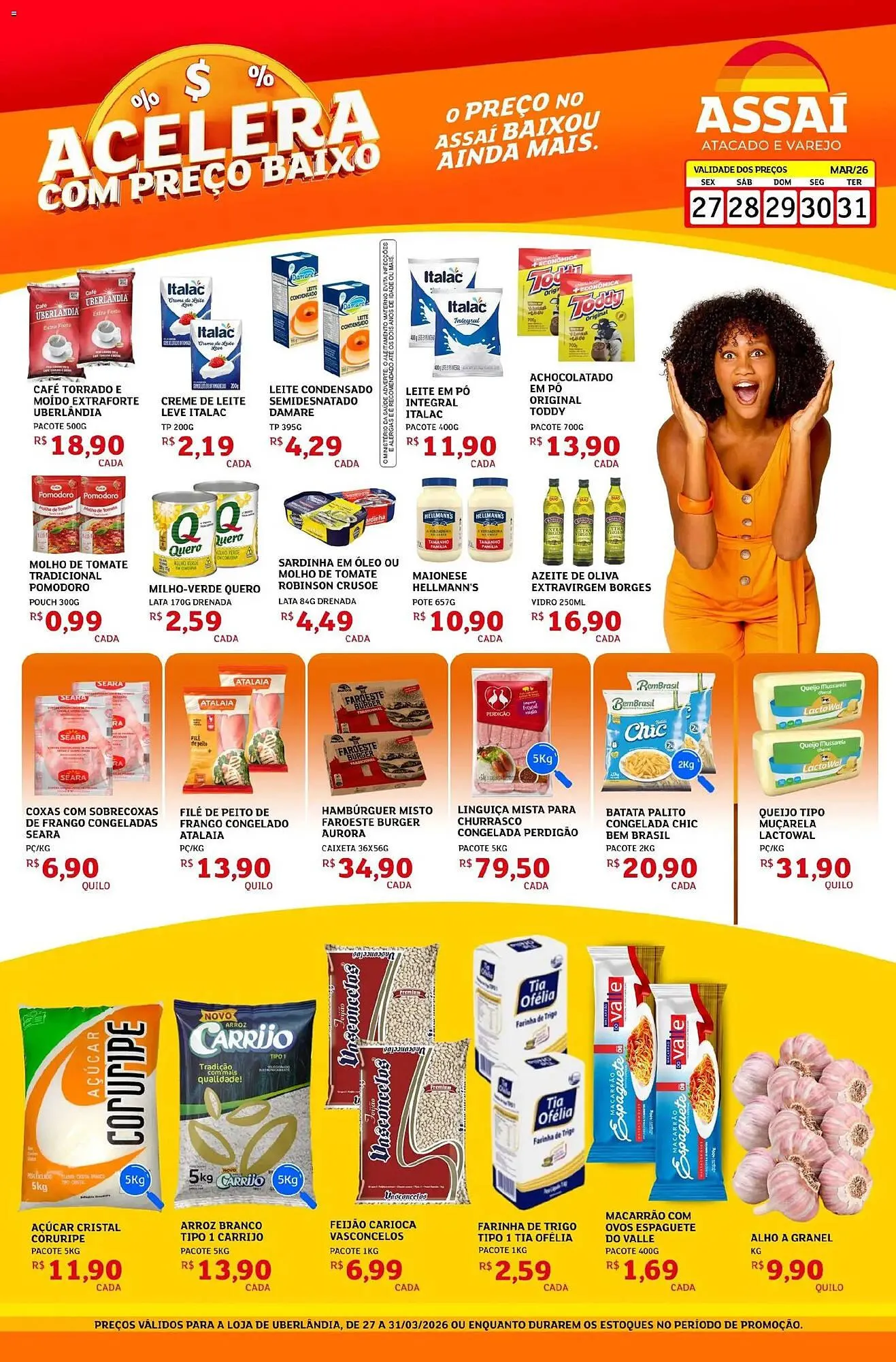 Encarte de Encarte Assaí Atacadista 27 de março até 31 de março 2026 - Pagina 1