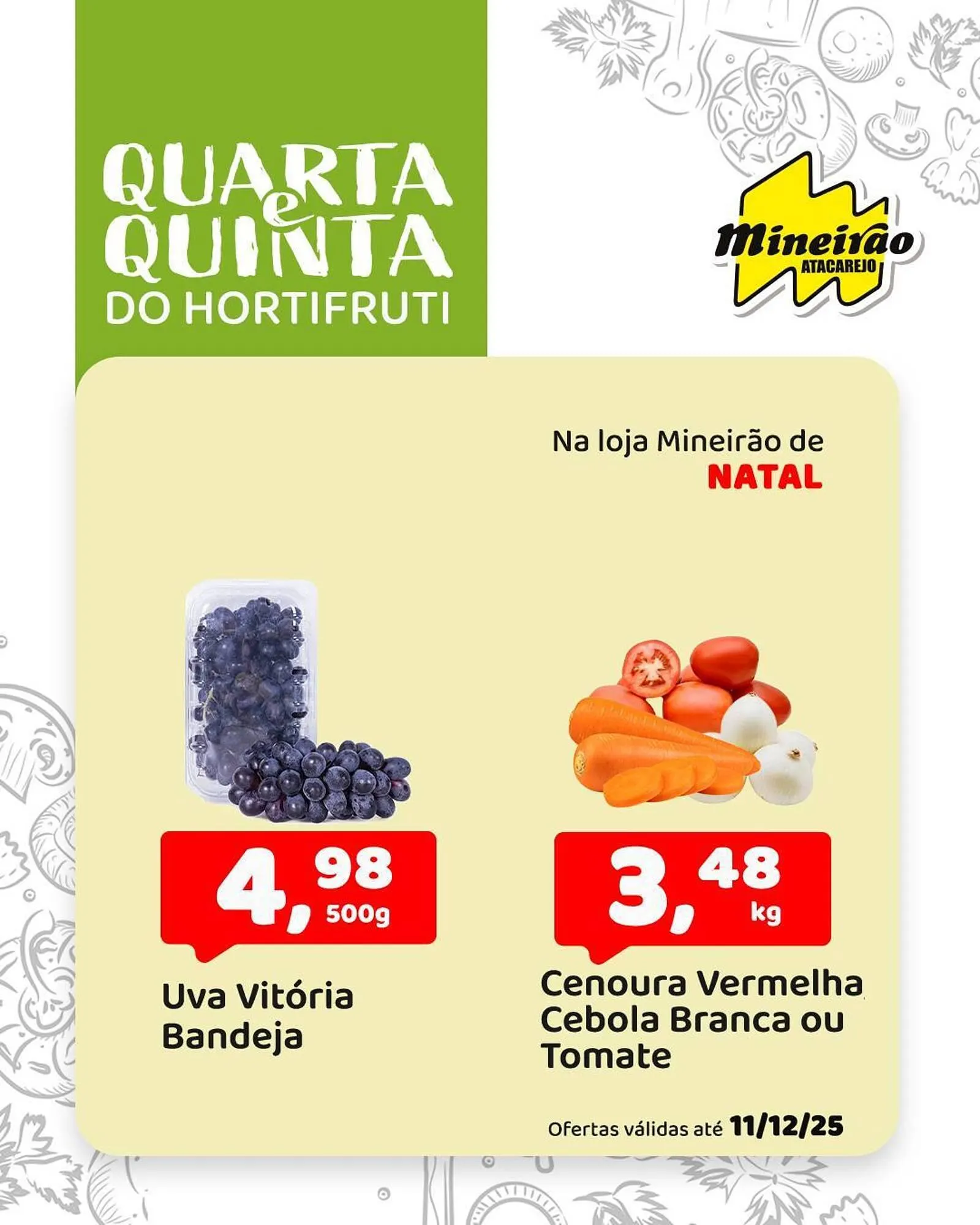 Encarte de Folheto Mineirão Atacarejo 11 de dezembro até 11 de dezembro 2025 - Pagina 1