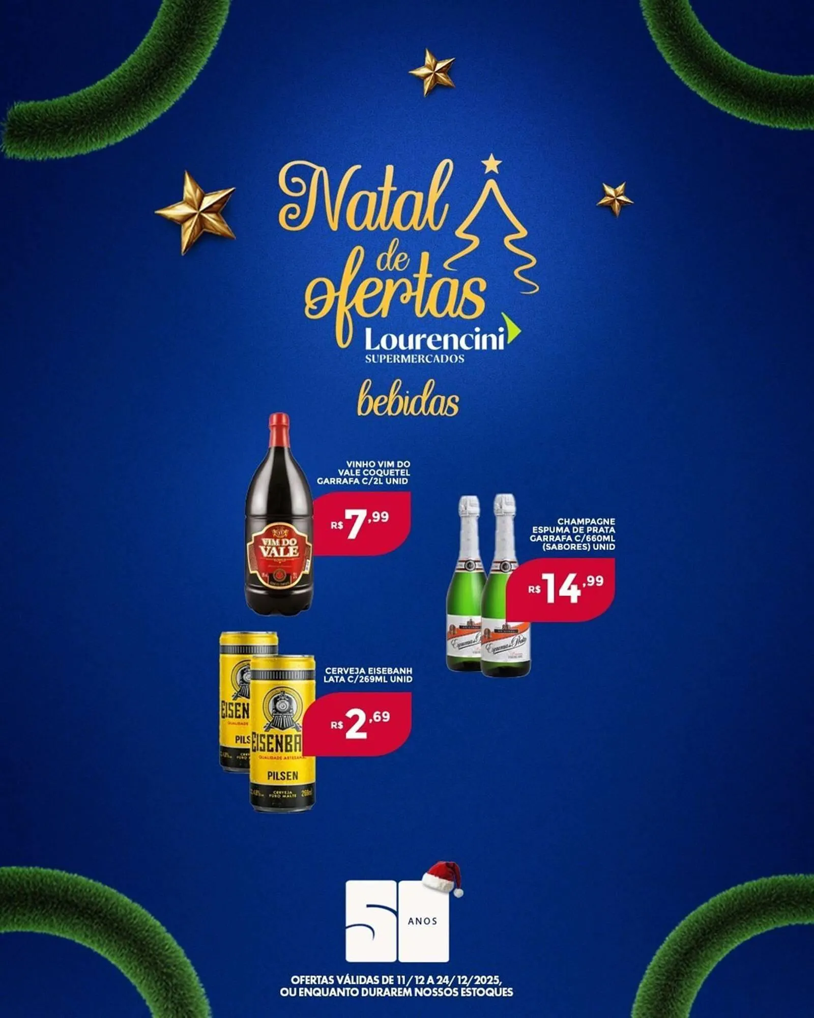 Encarte de Catálogo Lourencini Supermercados 19 de dezembro até 24 de dezembro 2025 - Pagina 7