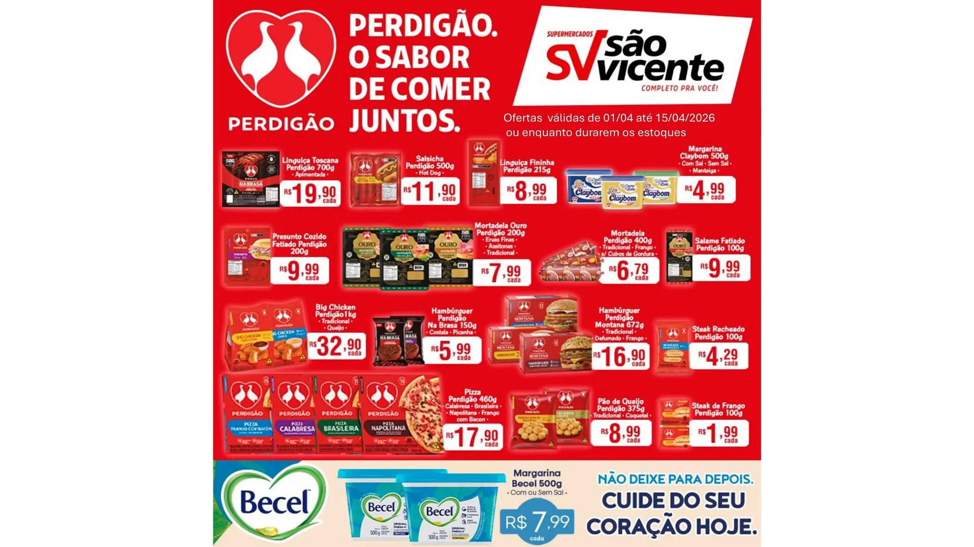 Encarte de Catálogo Supermercados São Vicente 1 de abril até 15 de abril 2026 - Pagina 1
