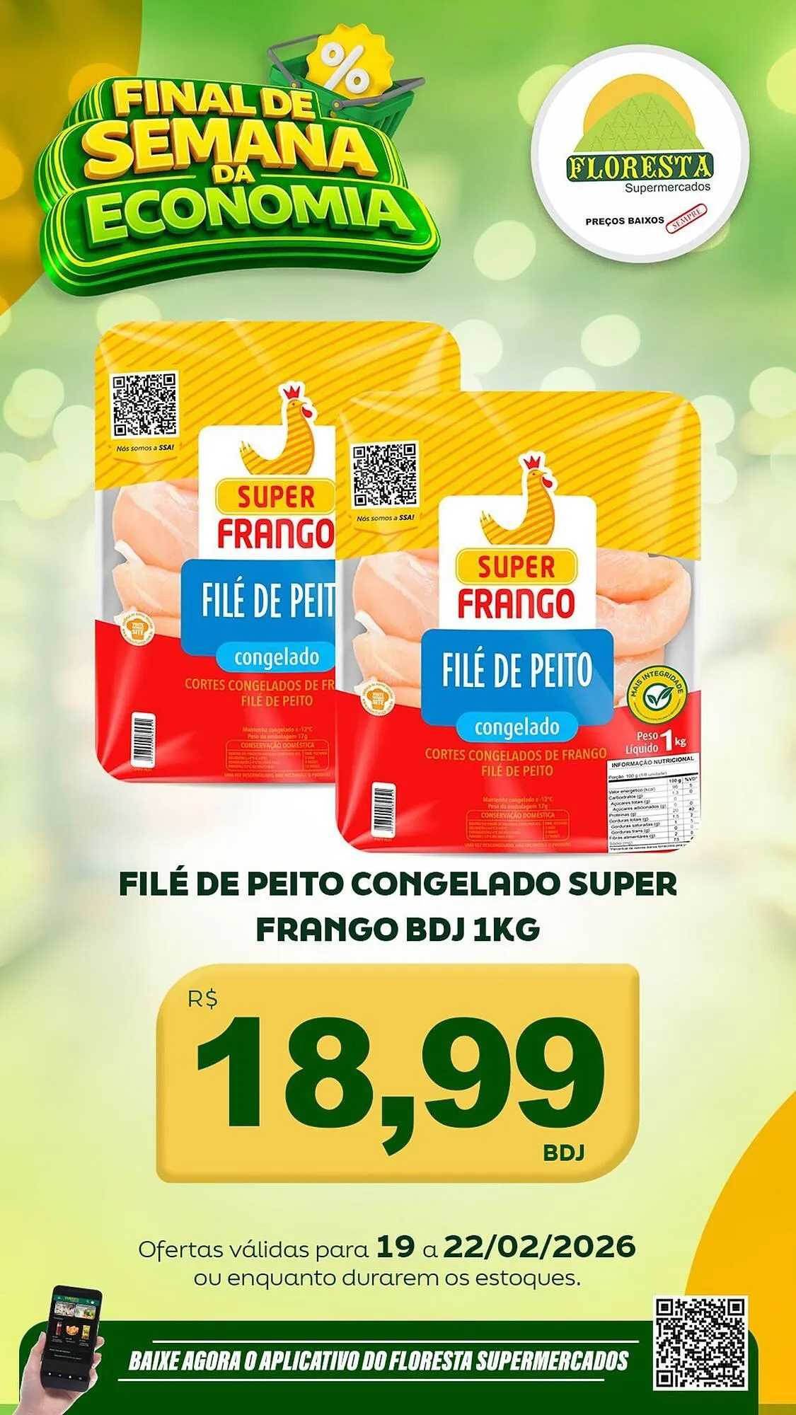 Encarte de Catálogo Floresta Supermercados 19 de fevereiro até 22 de fevereiro 2026 - Pagina 26