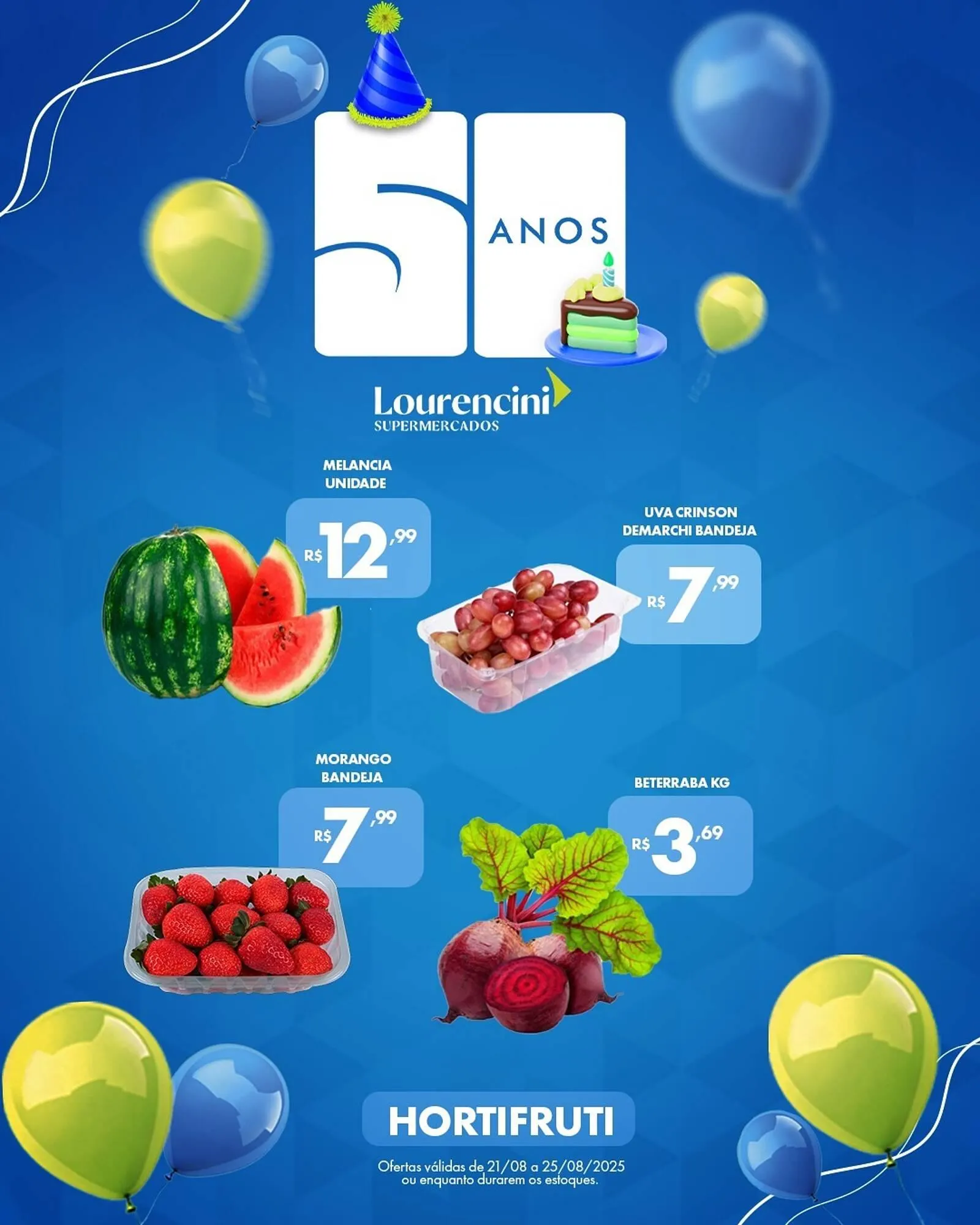 Encarte de Catálogo Lourencini Supermercados 22 de agosto até 25 de agosto 2025 - Pagina 2