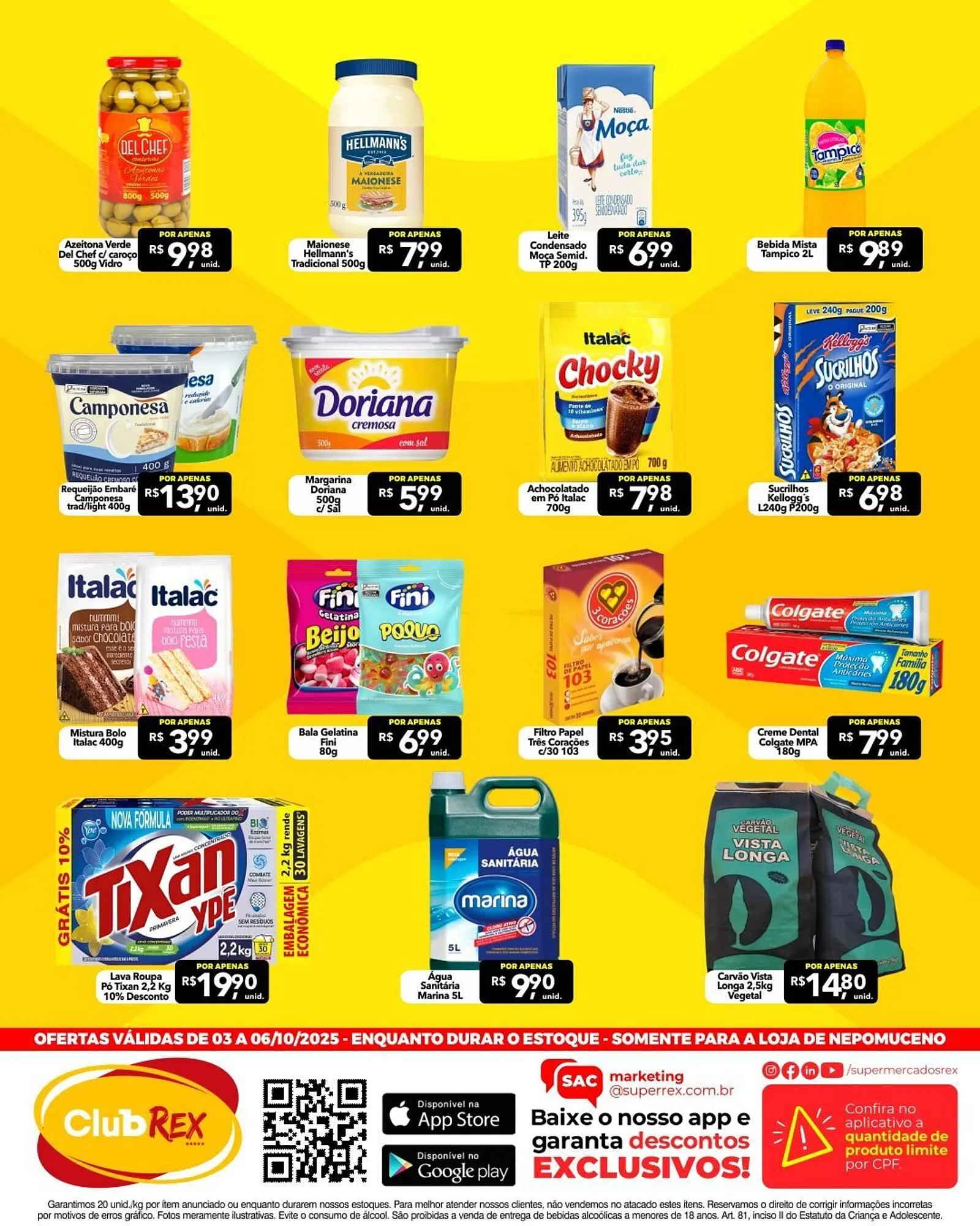 Encarte de Catálogo Supermercados Rex 3 de outubro até 6 de outubro 2025 - Pagina 2