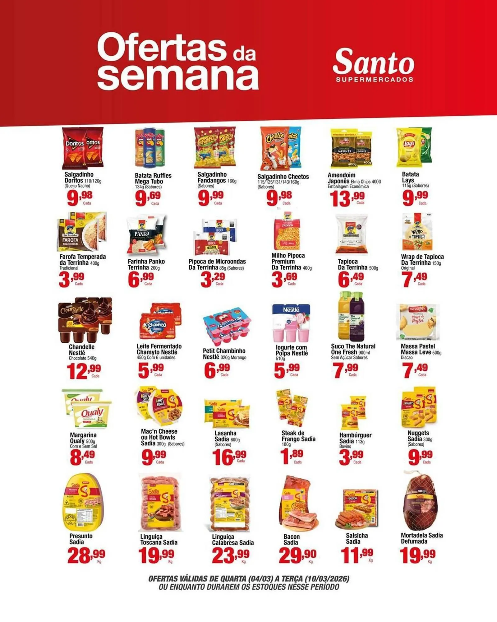 Encarte de Catálogo Santo Supermercados 1 de março até 31 de março 2026 - Pagina 8
