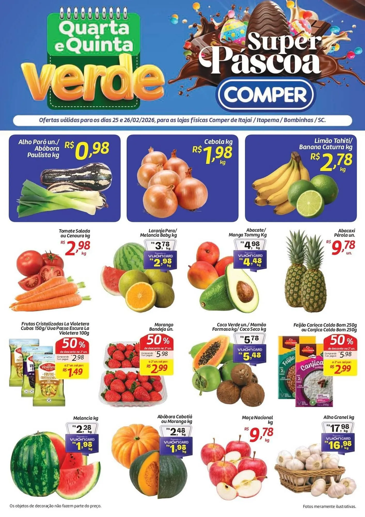 Encarte de Folheto Comper 25 de fevereiro até 26 de fevereiro 2026 - Pagina 1