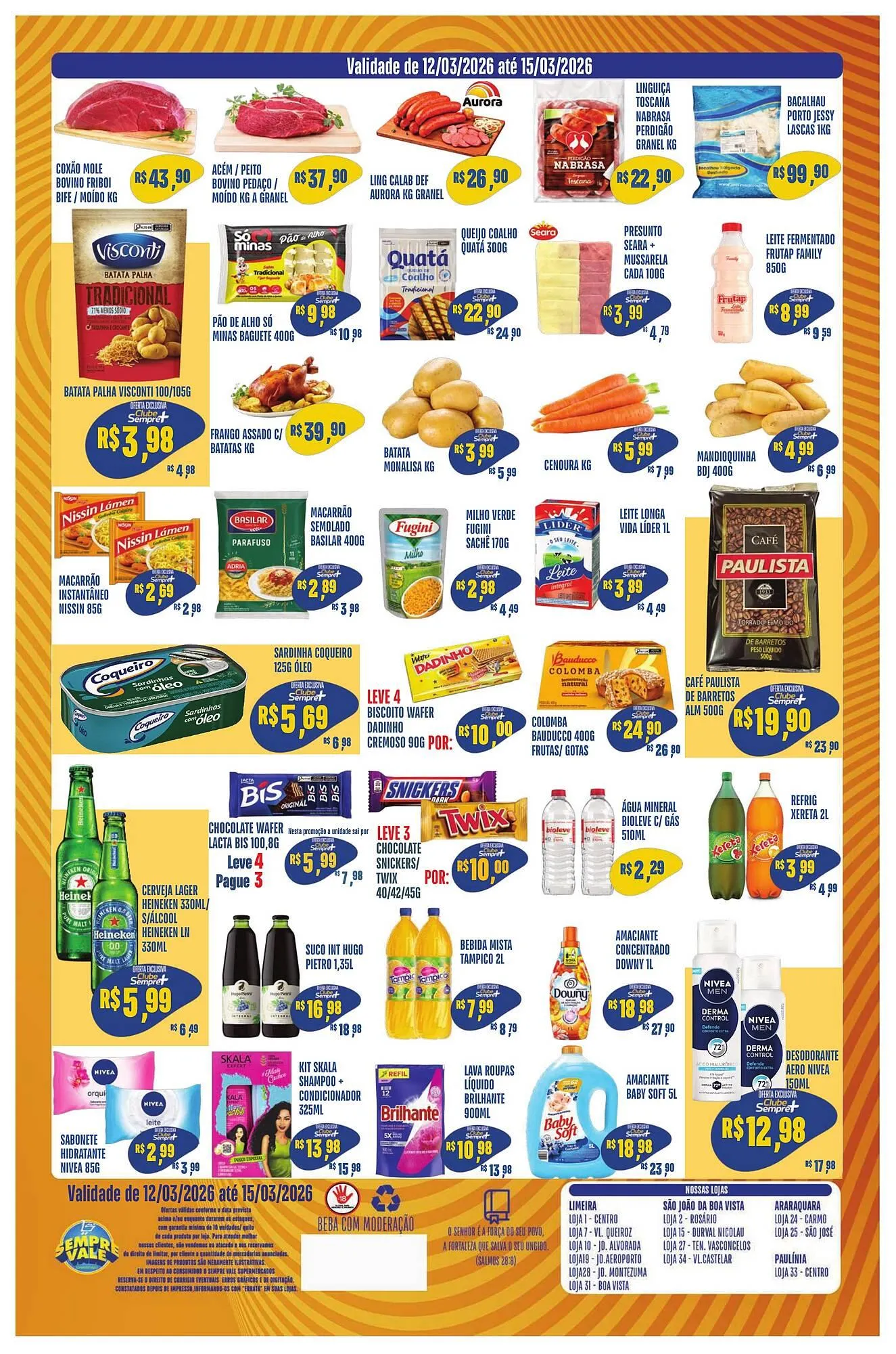 Encarte de Catálogo Sempre Vale Supermercados 12 de março até 15 de março 2026 - Pagina 2