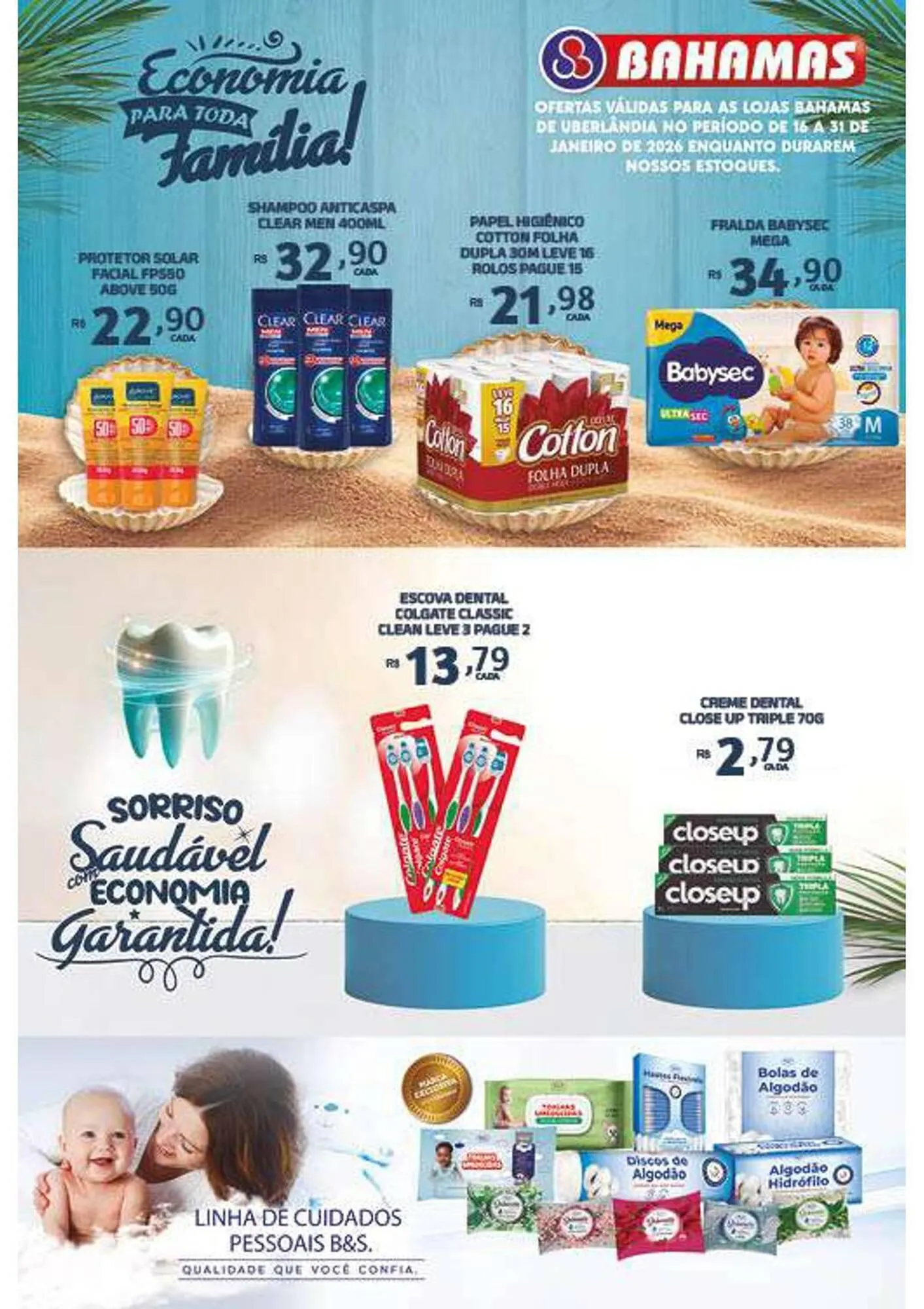 Encarte de Catálogo Bahamas Supermercados 16 de janeiro até 31 de janeiro 2026 - Pagina 1