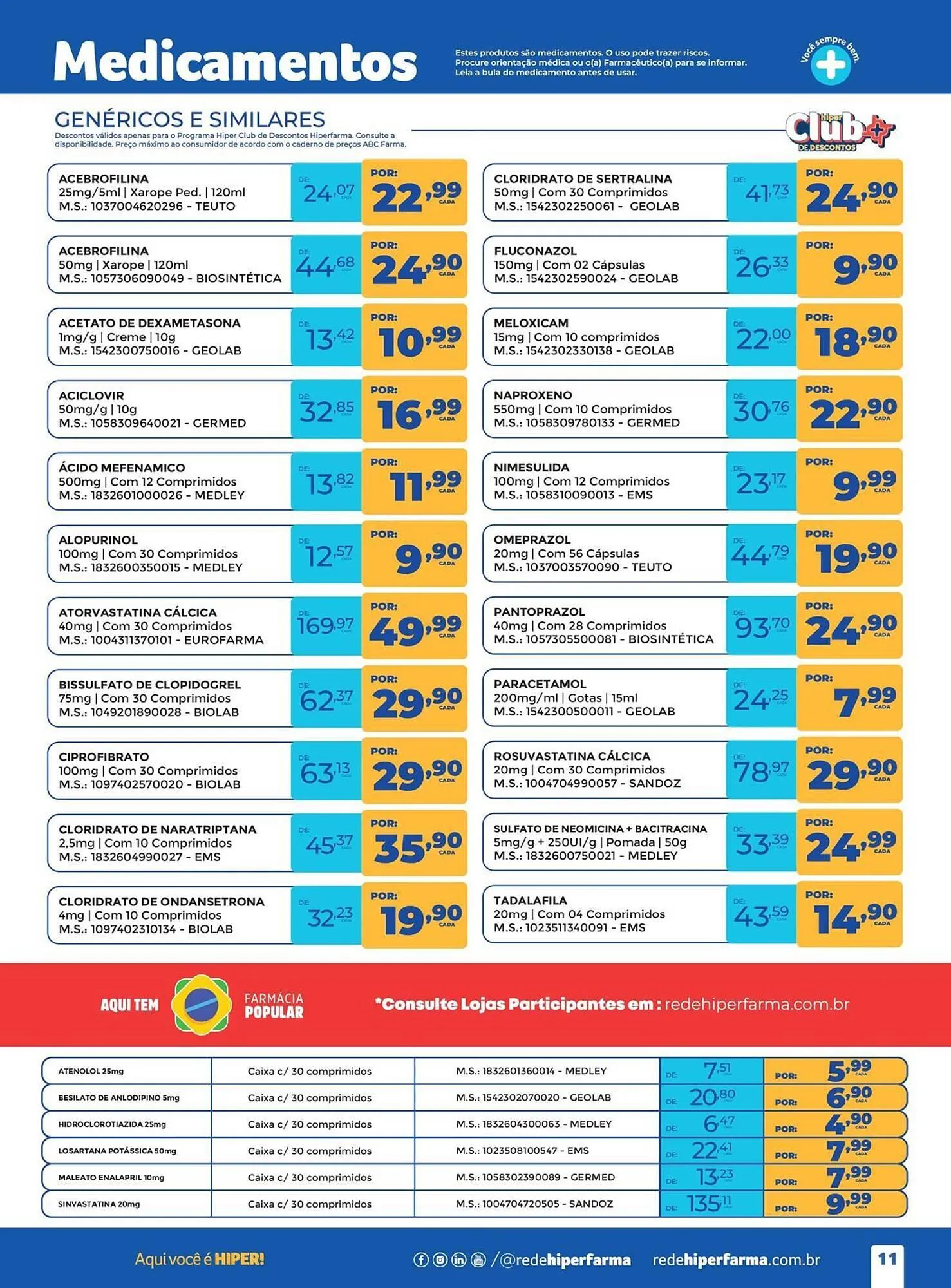 Encarte de Catálogo Hiper Farma 6 de outubro até 4 de novembro 2025 - Pagina 11