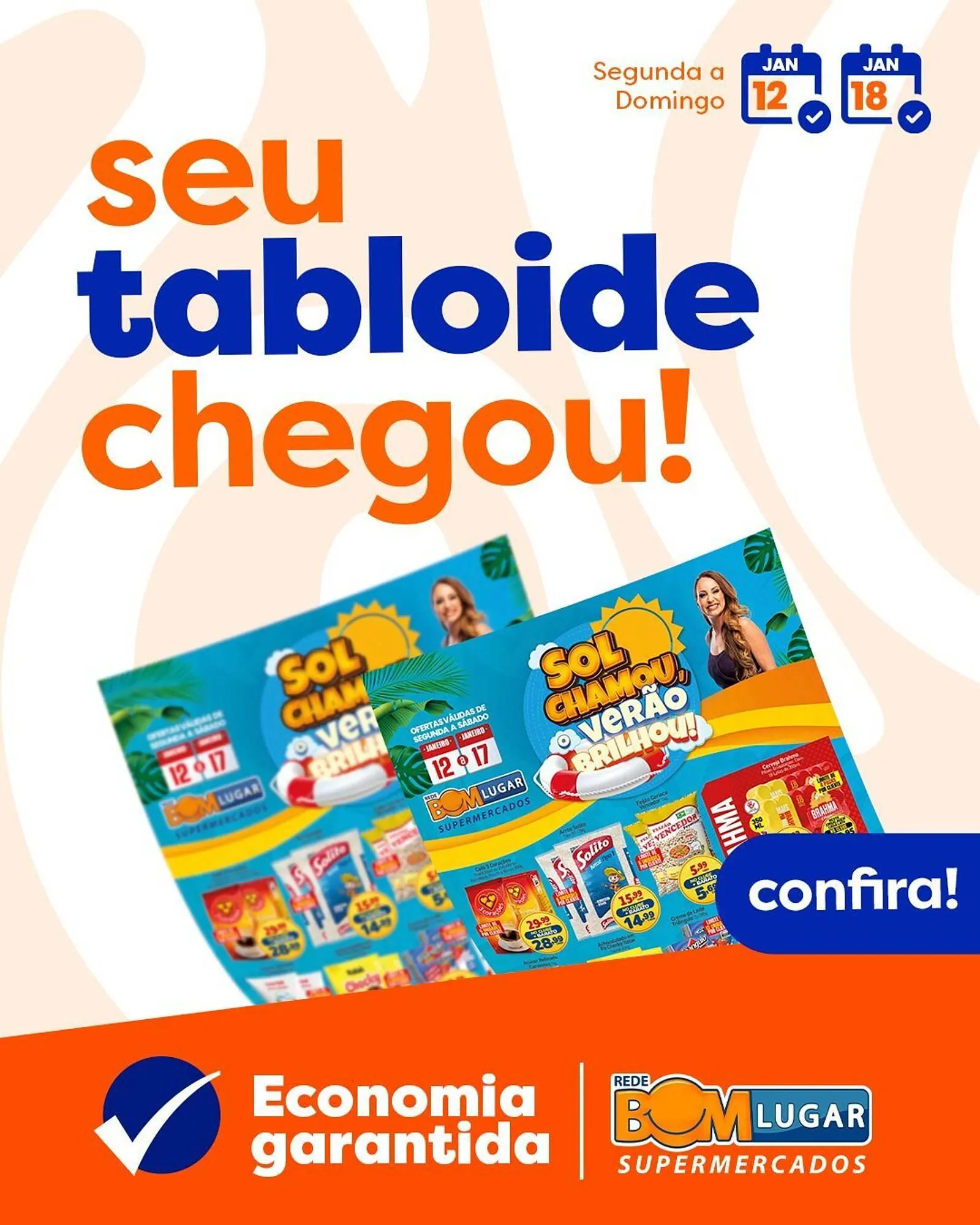 Encarte de Folheto Rede Bom Lugar 12 de janeiro até 18 de janeiro 2026 - Pagina 1