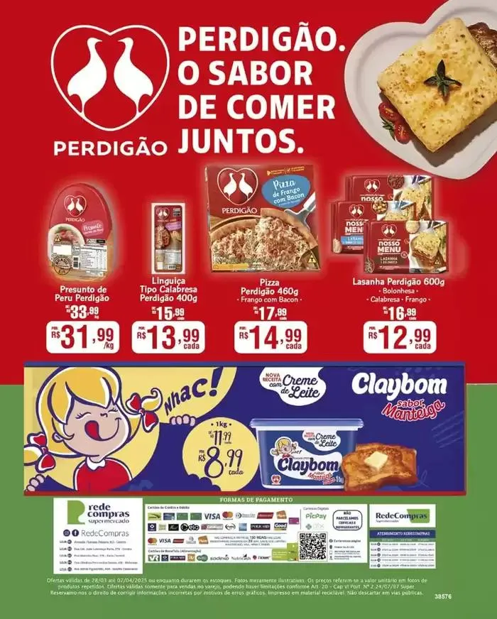 Encarte de Encarte Rede Compras 28 de março até 7 de abril 2025 - Pagina 1