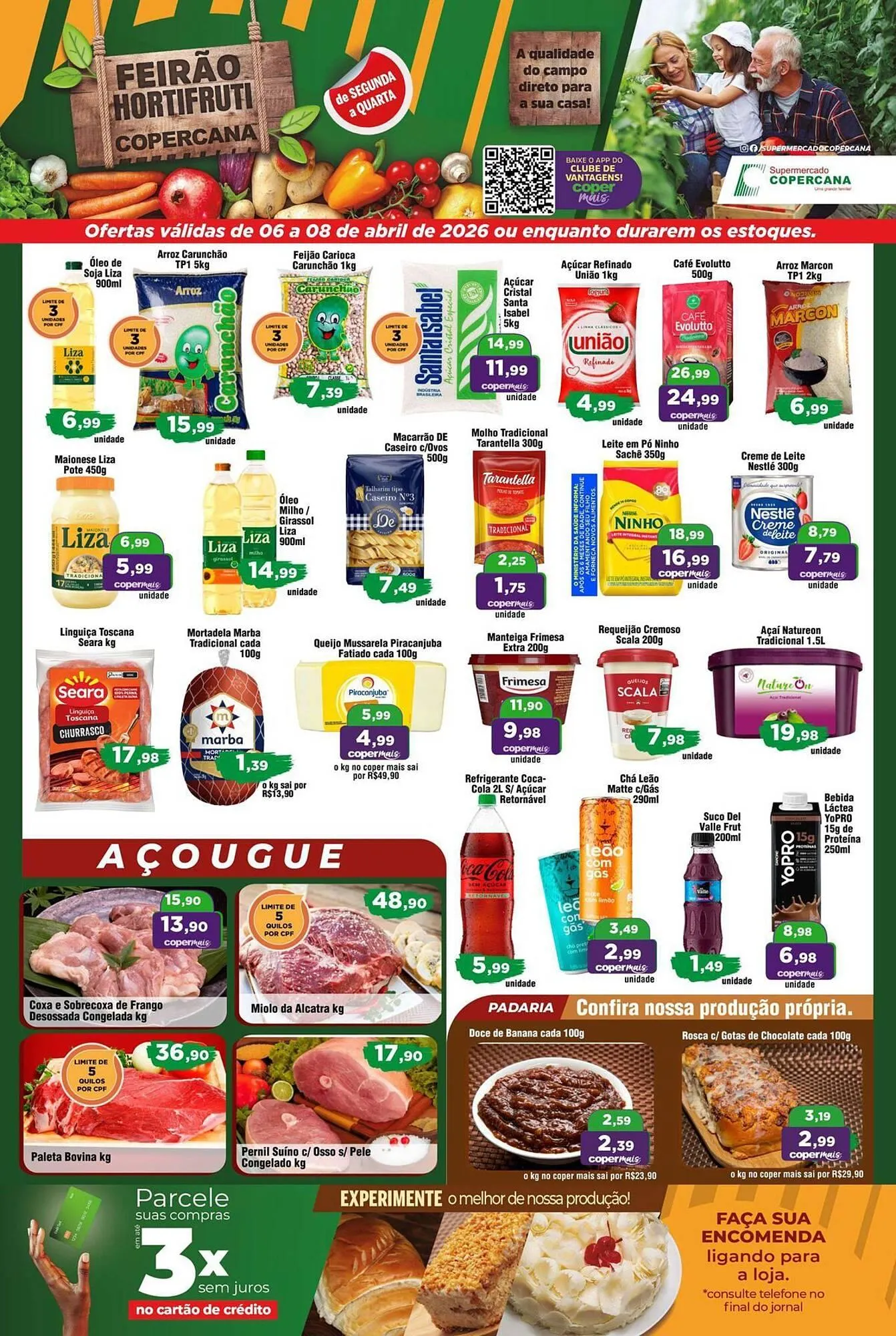 Encarte de Tabloide Copercana 6 de abril até 8 de abril 2026 - Pagina 1