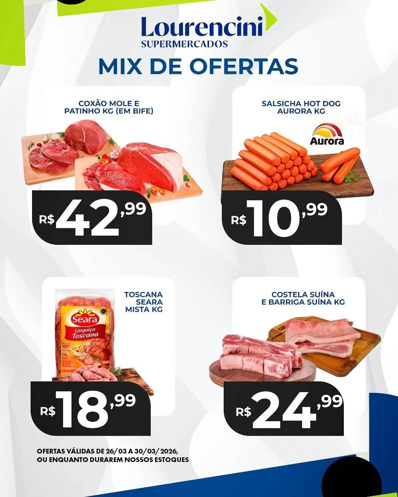 Encarte de Catálogo Lourencini Supermercados 27 de março até 30 de março 2026 - Pagina 2