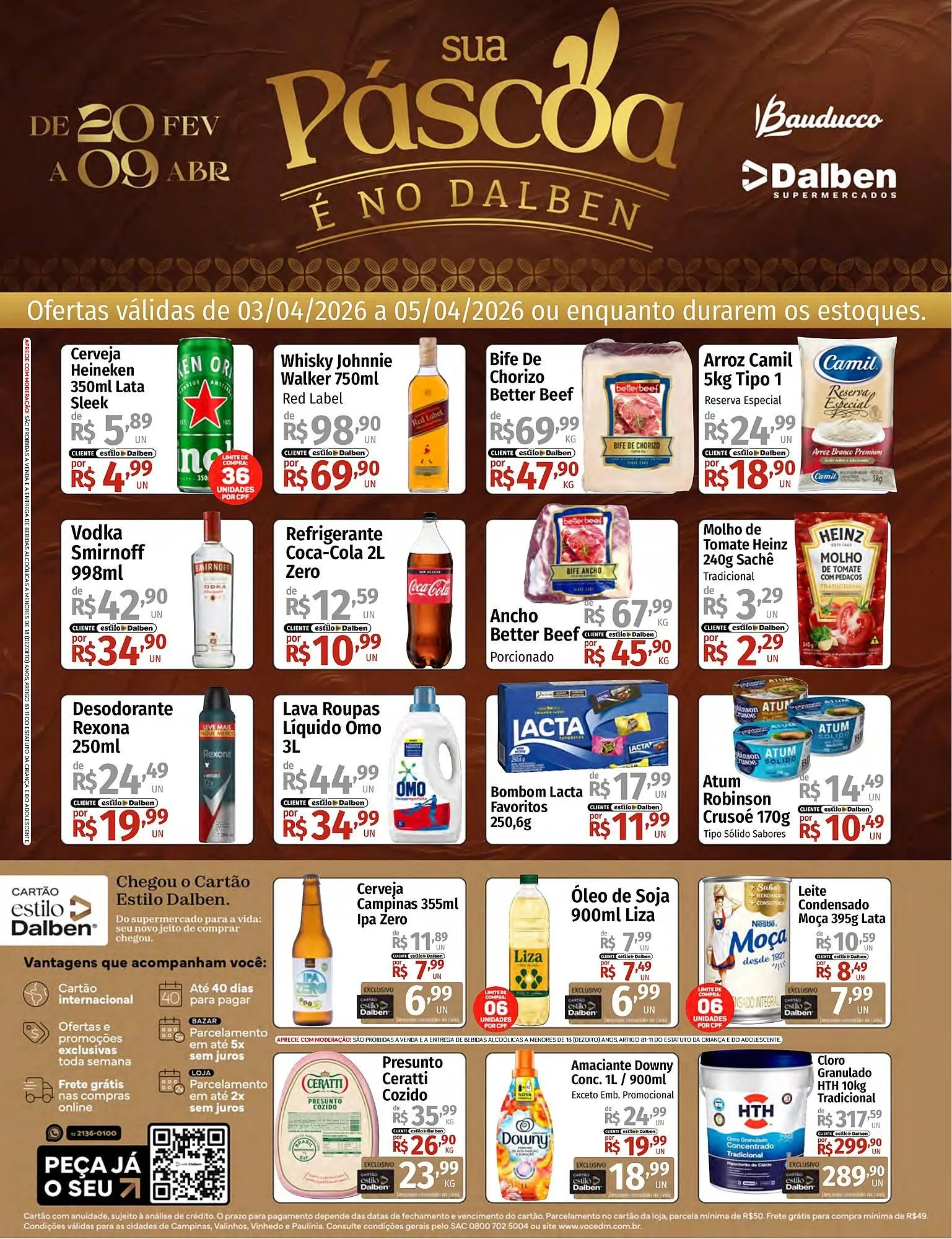 Encarte de Catálogo Supermercado Dalben 3 de abril até 5 de abril 2026 - Pagina 1