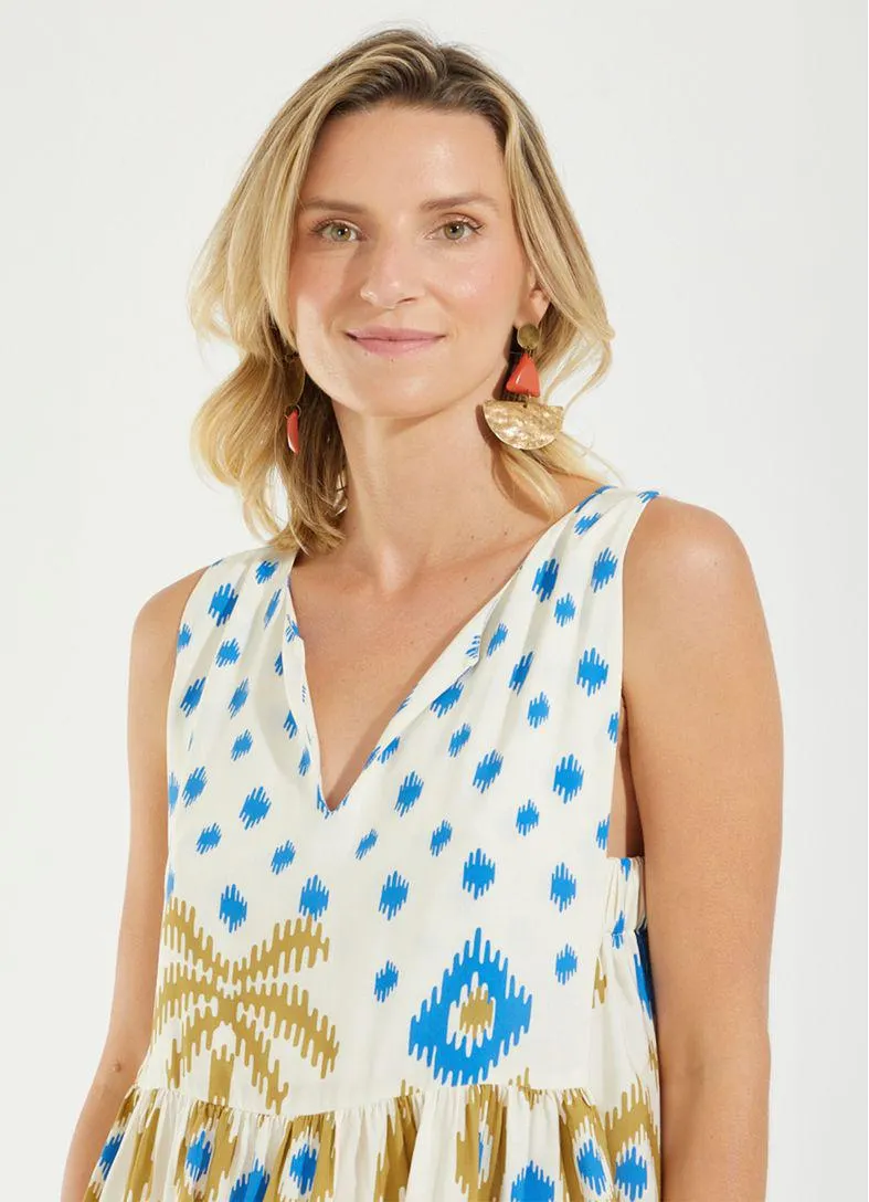 Vestido curto estampado zaer