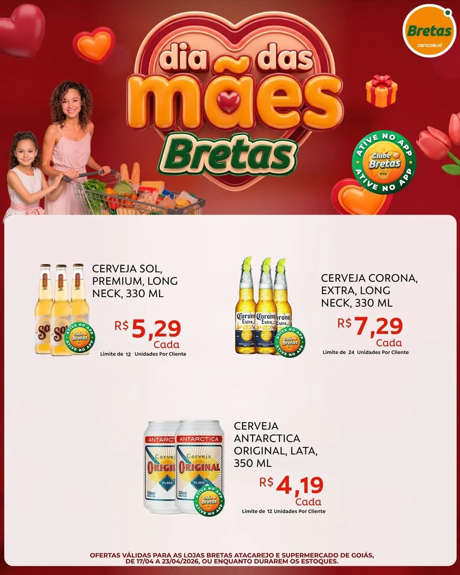 Encarte de Catálogo Supermercados Bretas 17 de abril até 23 de abril 2026 - Pagina 1