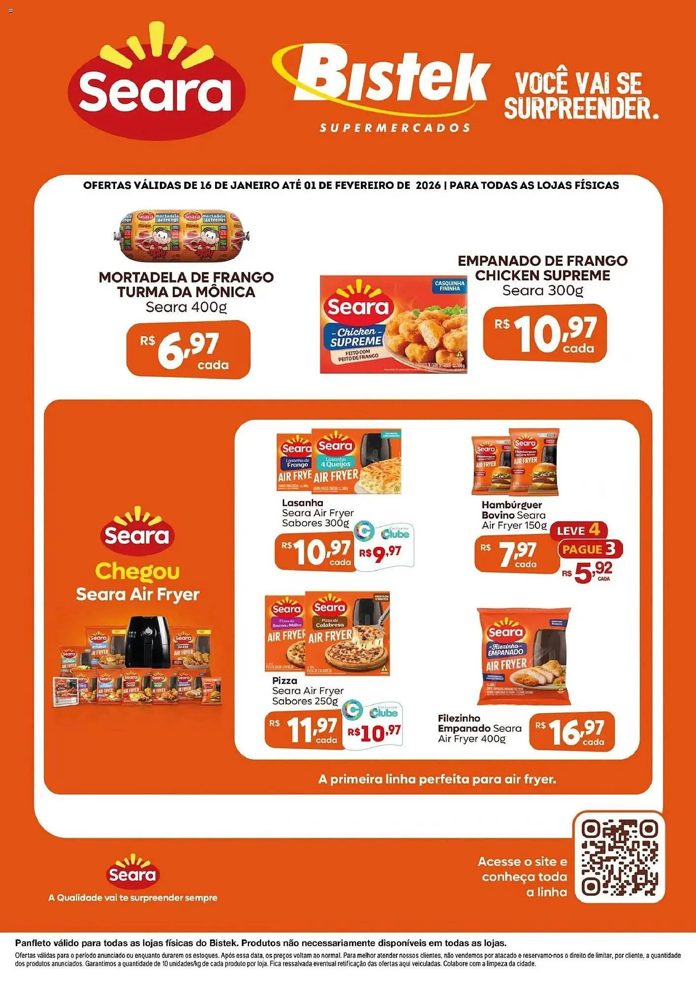 Encarte de Encarte Bistek Supermercados 16 de janeiro até 1 de fevereiro 2026 - Pagina 1