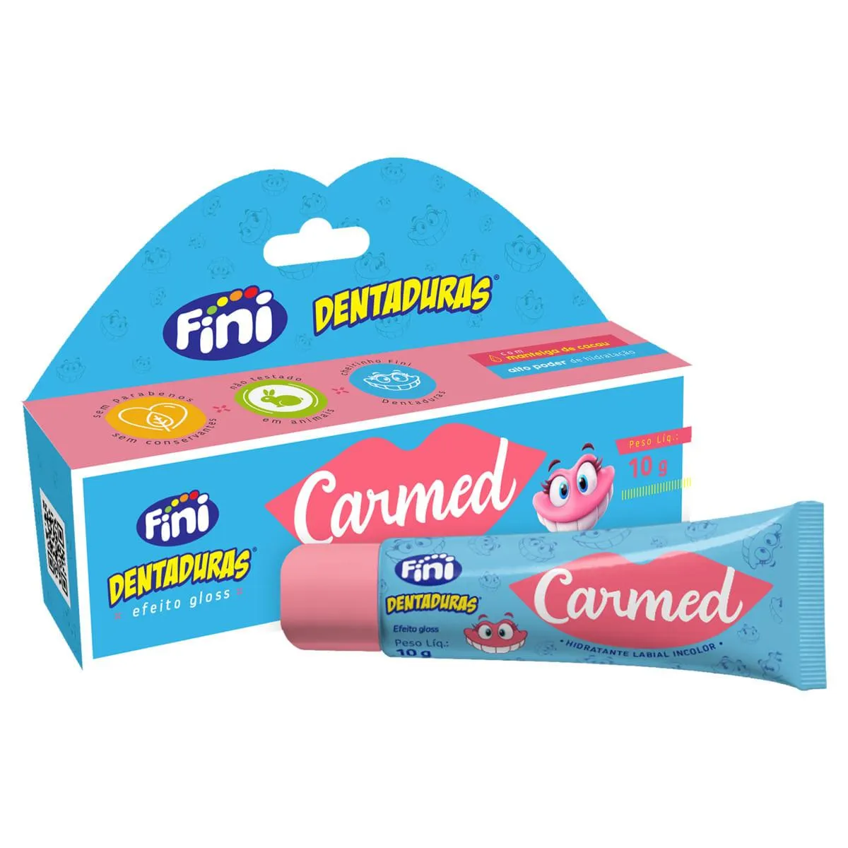 Hidratante Labial Carmed Fini Dentaduras 10g