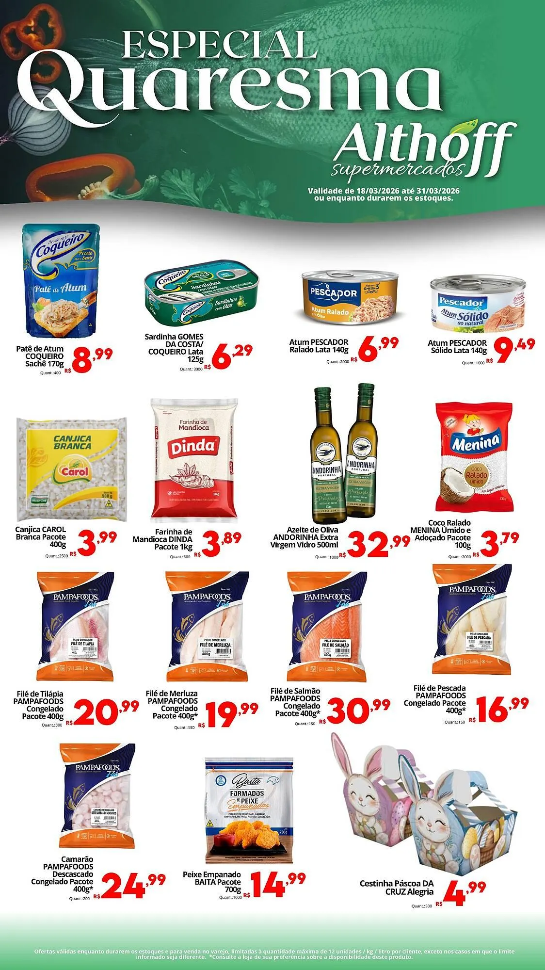 Encarte de Encarte Althoff Supermercados 18 de março até 31 de março 2026 - Pagina 1