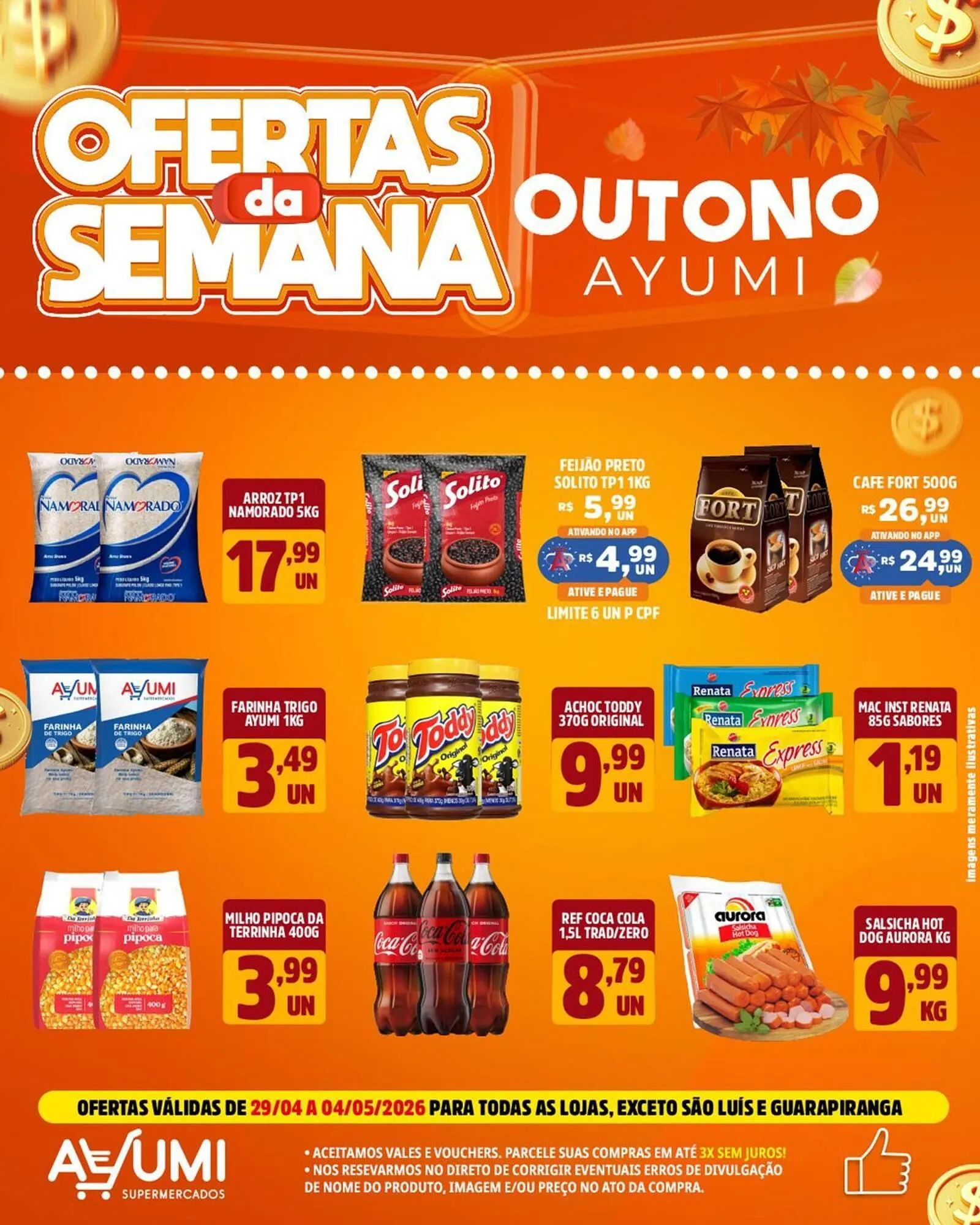 Encarte de Folheto Ayumi Supermercados 2 de maio até 4 de maio 2026 - Pagina 1
