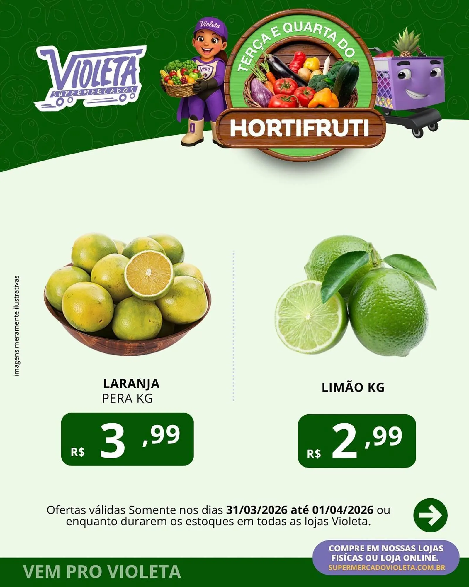 Encarte de Catálogo Violeta Supermercados 31 de março até 1 de abril 2026 - Pagina 3